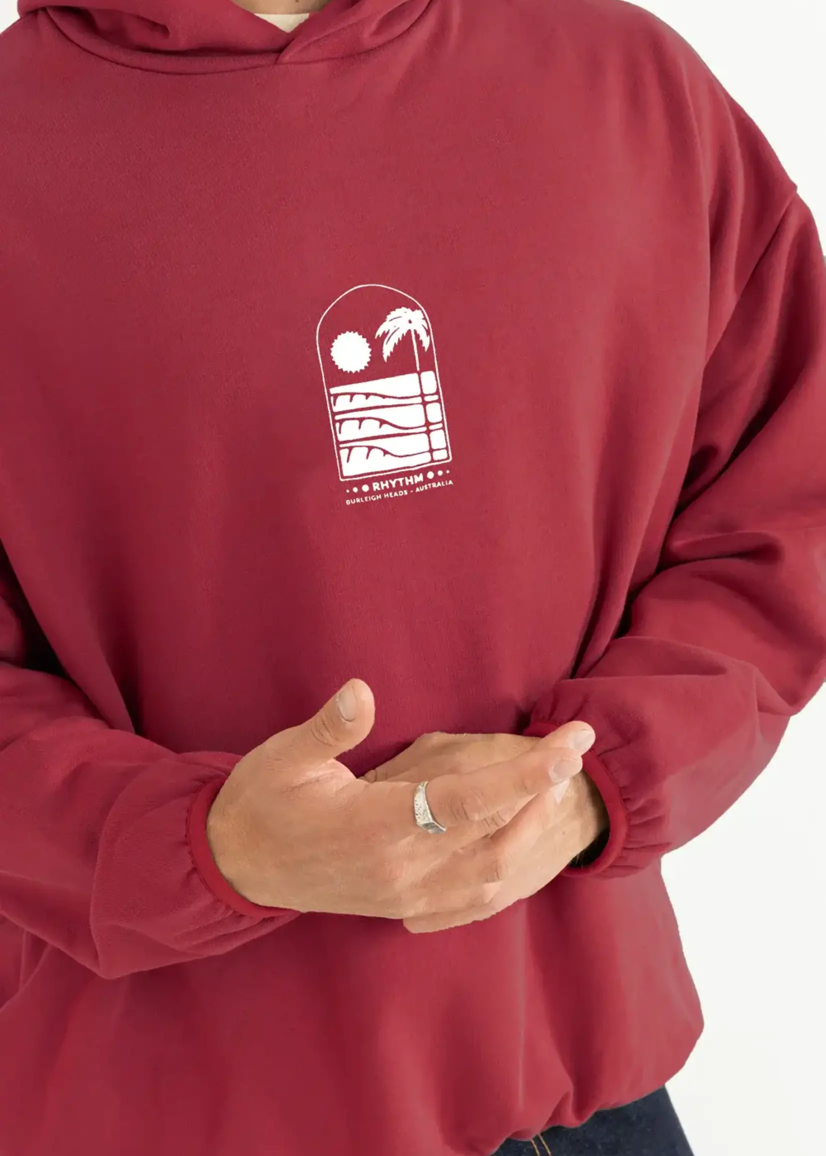 Rhythm Portal Relaxed Hood - Merlot