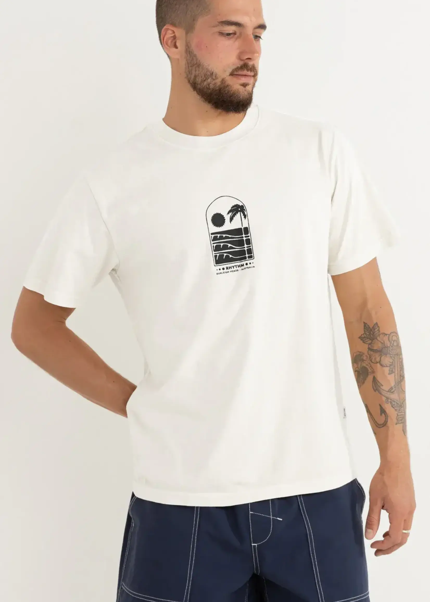 Rhythm Portal Vintage SS T Shirt - White