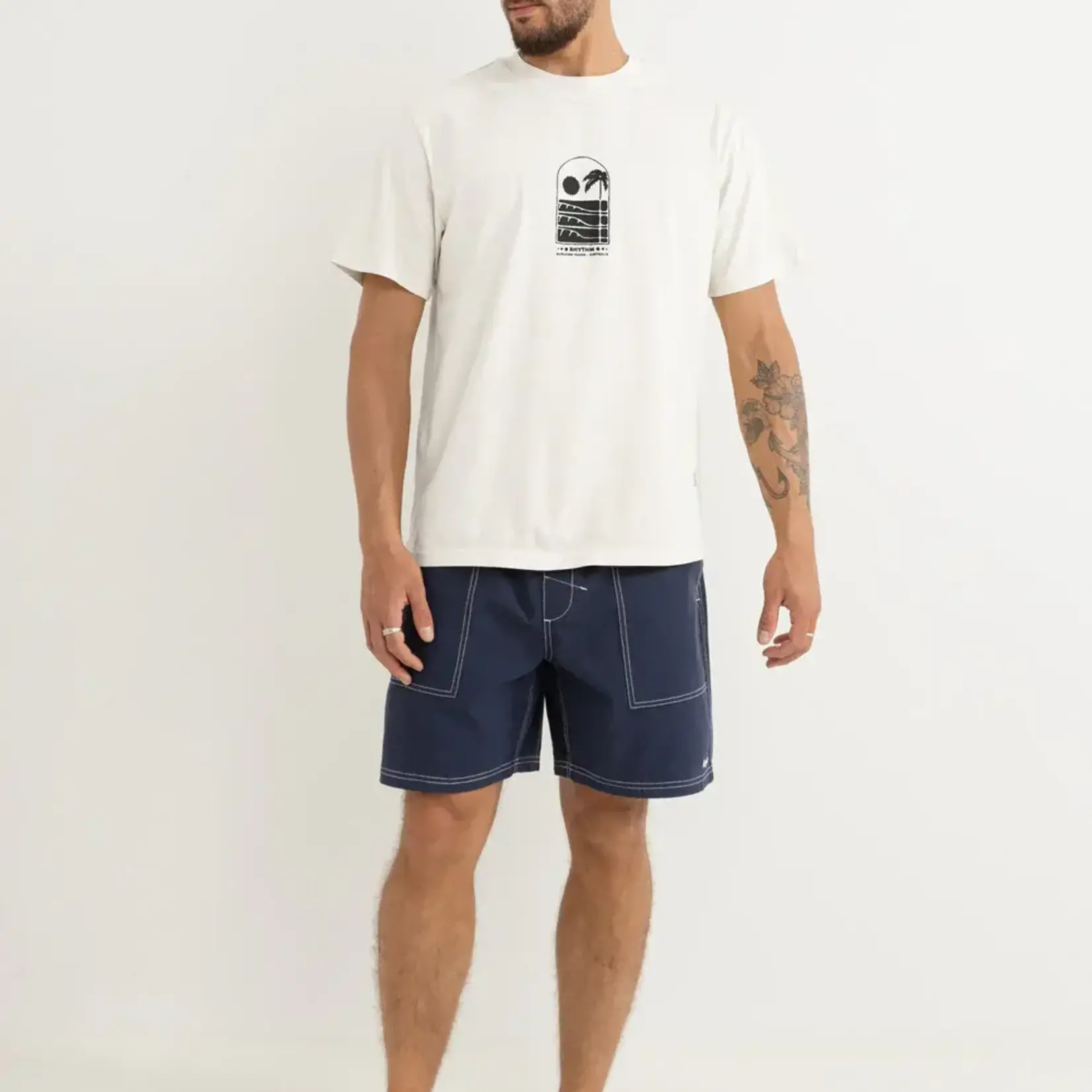 Rhythm Portal Vintage SS T Shirt - White