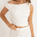Rhythm Primmie Off Shoulder Top - Cream