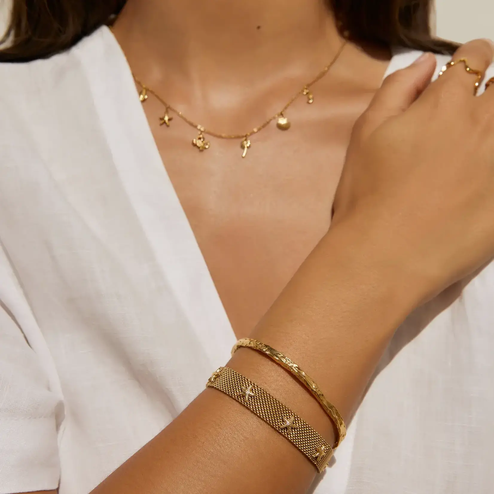 Arms Of Eve Seastar Gold Bracelet