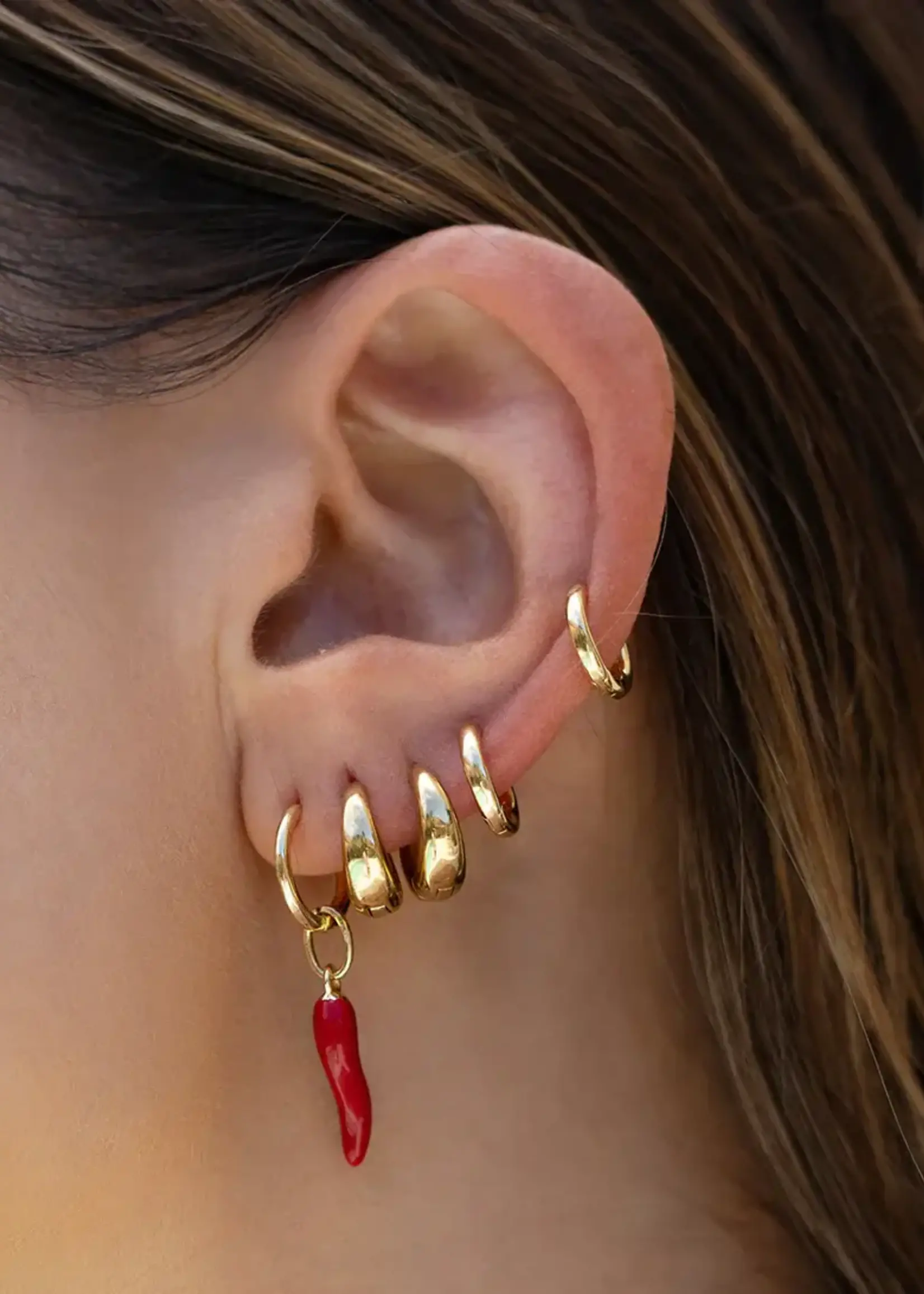 Arms Of Eve Max Gold Earrings - Midi 14mm