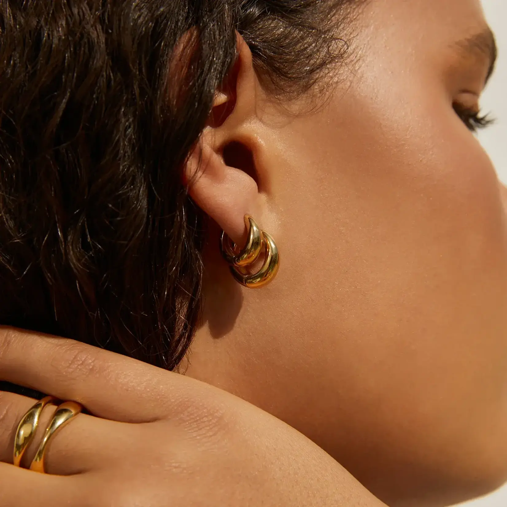 Arms Of Eve Max Gold Earrings - Maxi 16mm