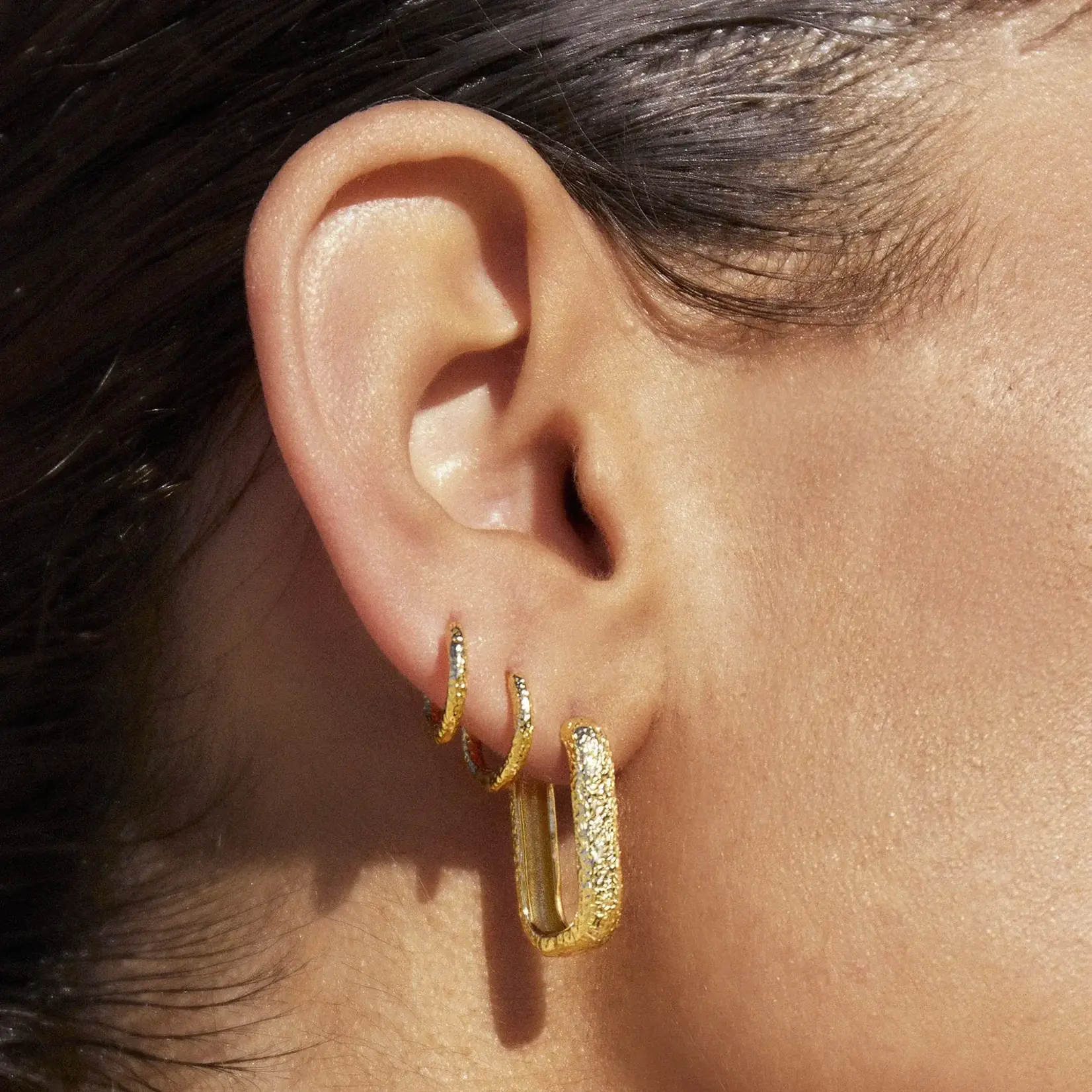 Arms Of Eve Farrah Gold Link Earrings