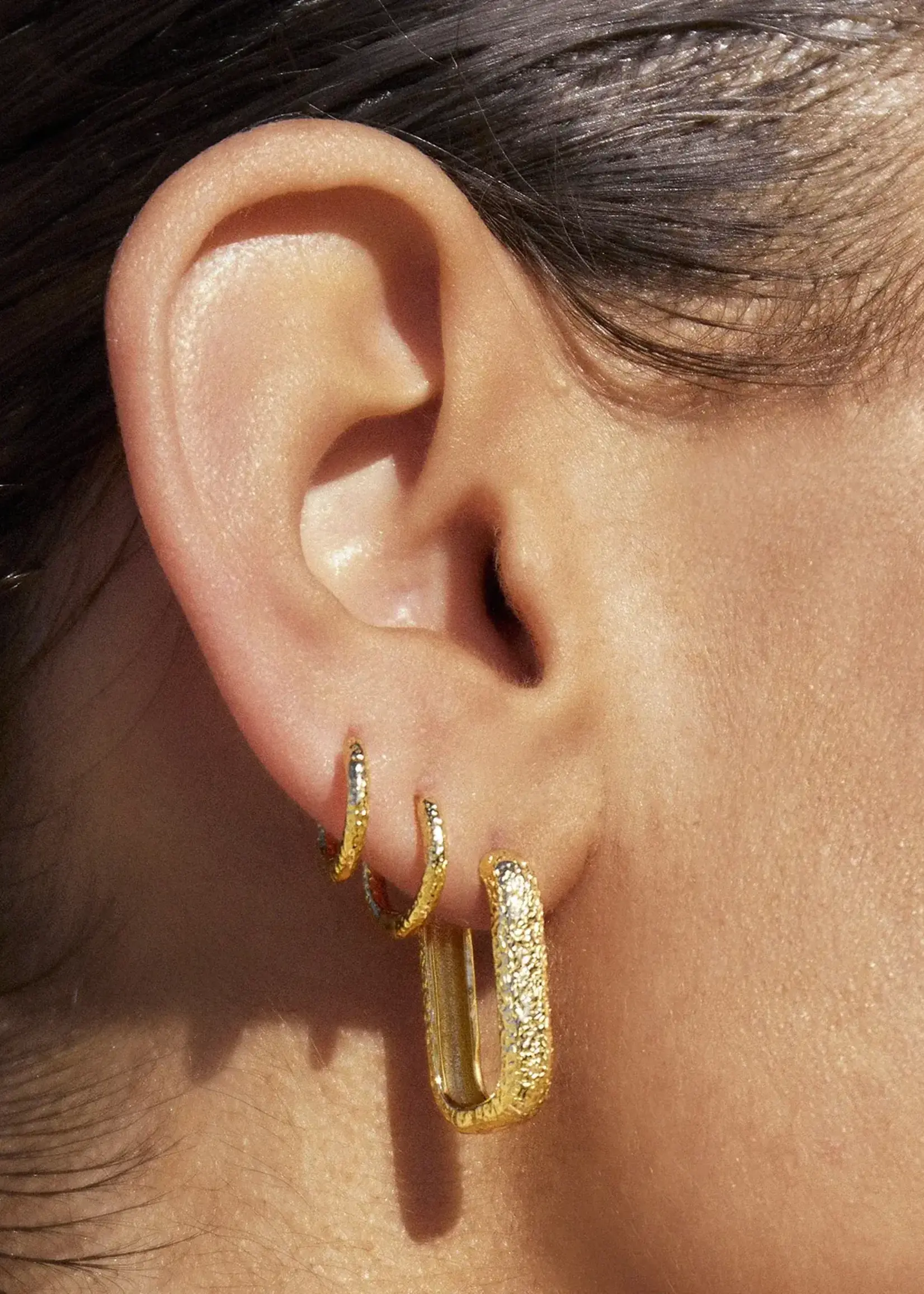 Arms Of Eve Farrah Gold Link Earrings