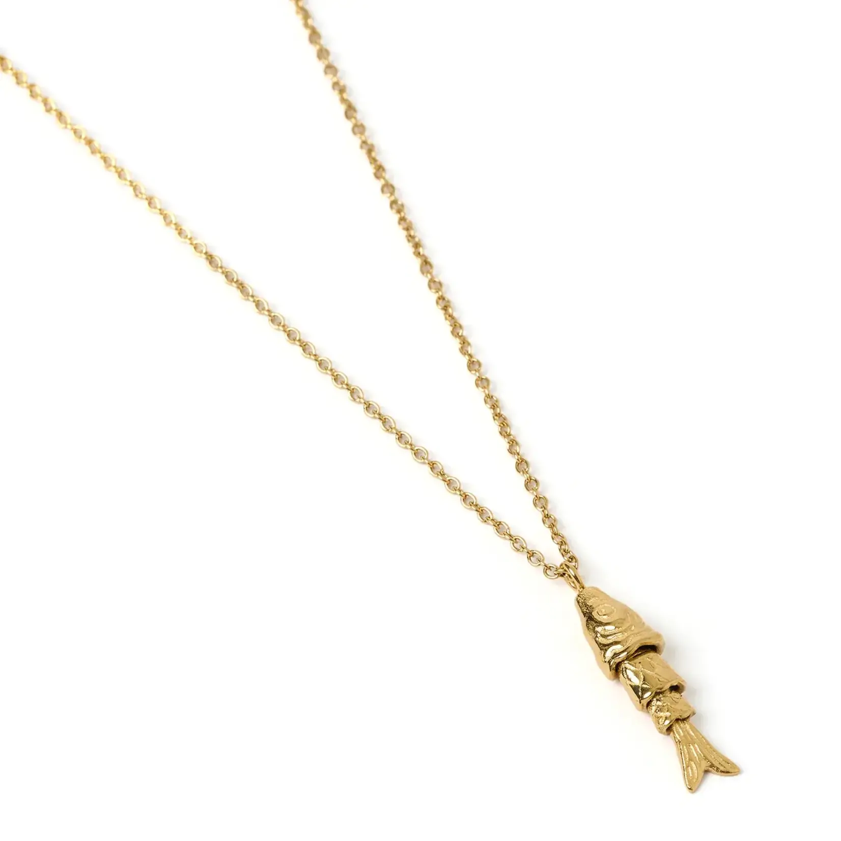 Arms Of Eve Fishbone Gold Necklace
