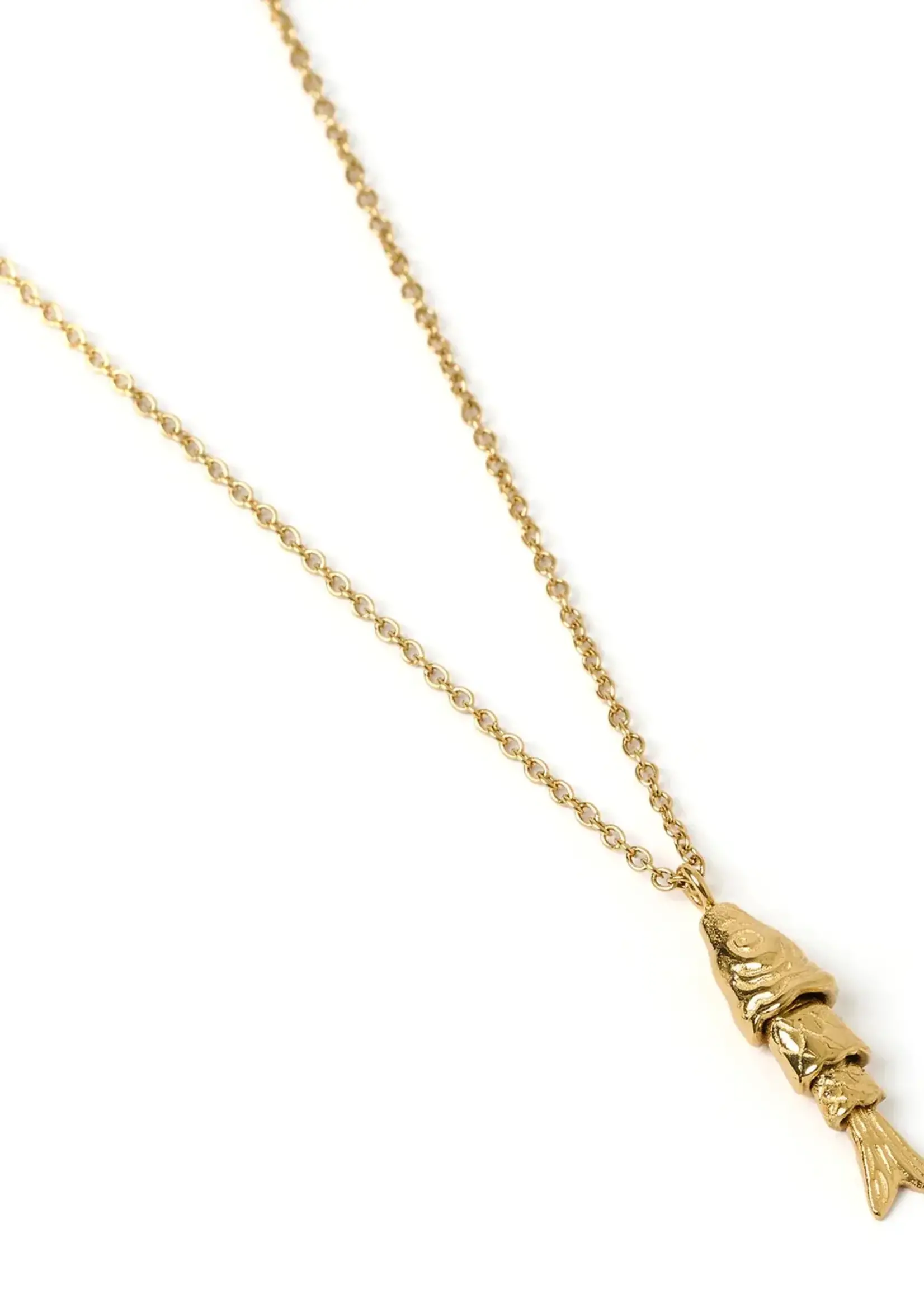 Arms Of Eve Fishbone Gold Necklace