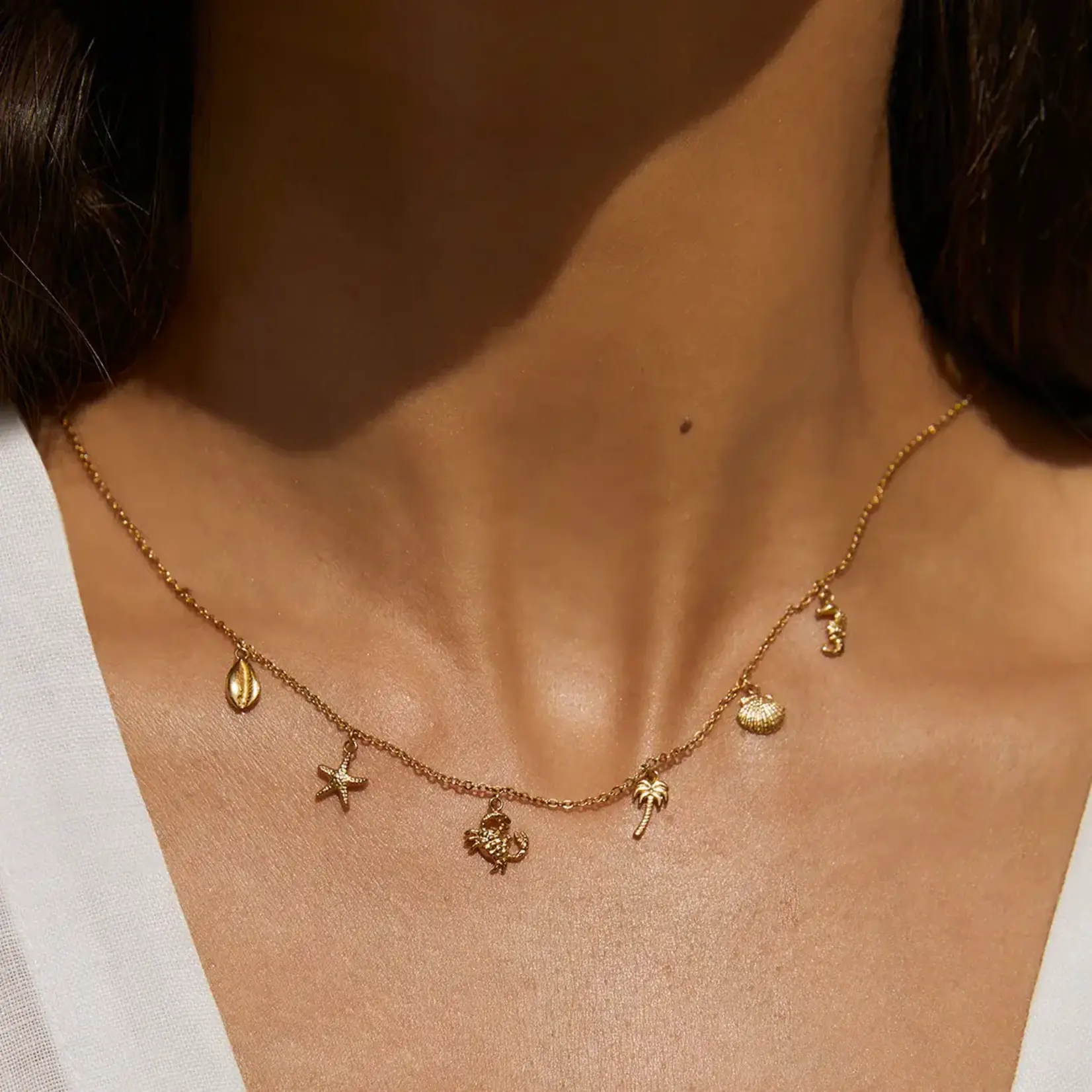 Arms Of Eve Ariel Gold Necklace