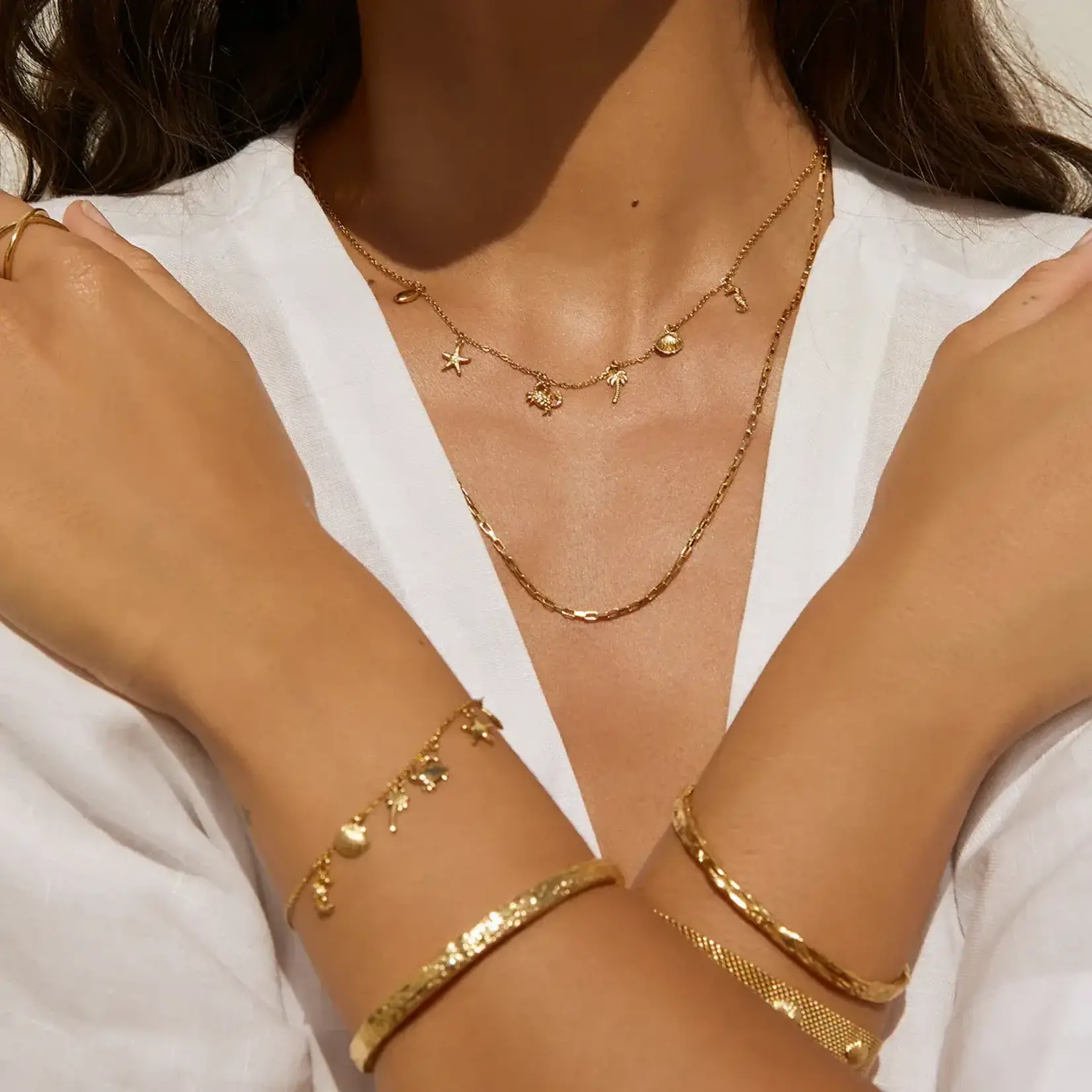 Arms Of Eve Ariel Gold Necklace