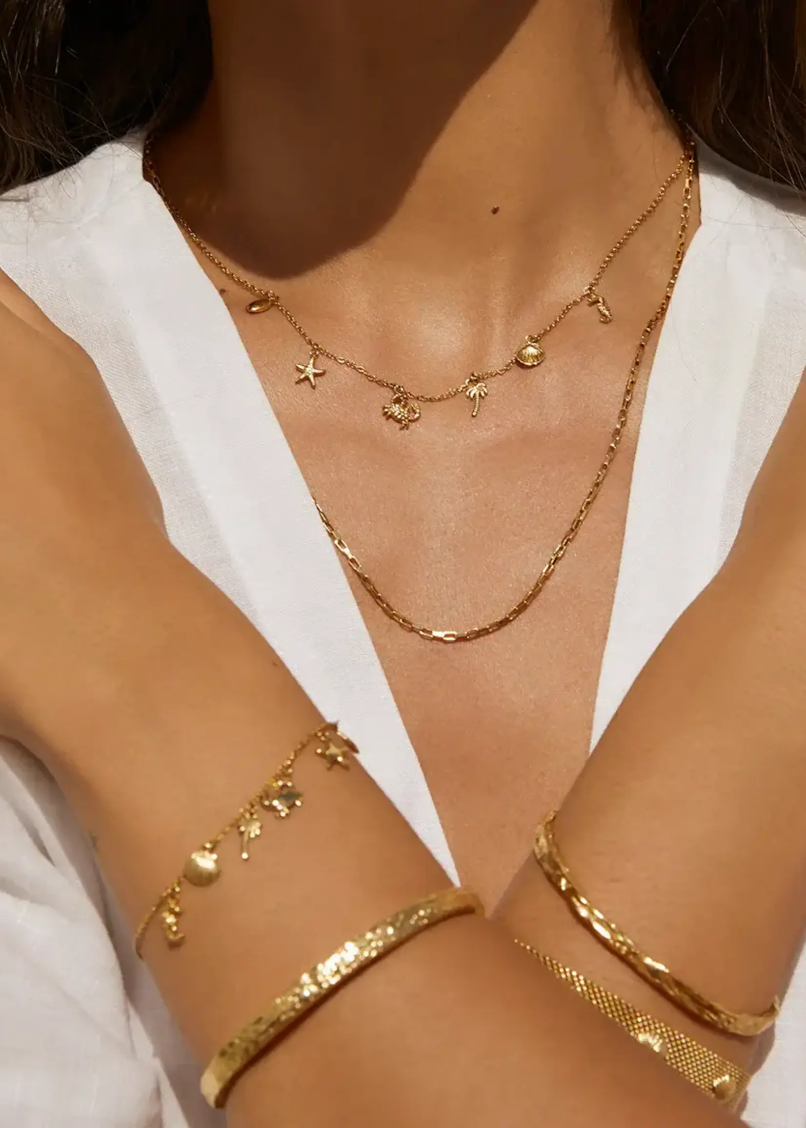 Arms Of Eve Ariel Gold Necklace