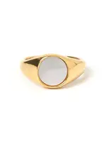 Arms Of Eve Amira Gold and Pearl Ring