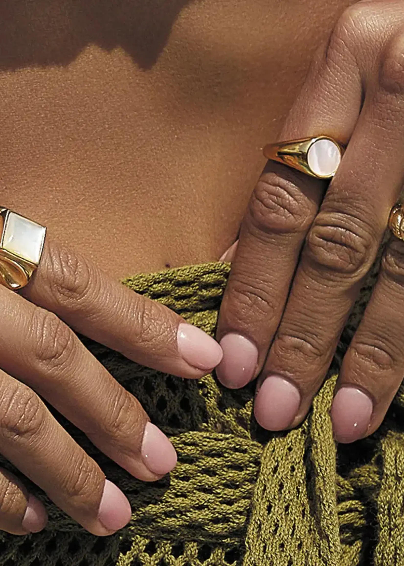 Arms Of Eve Amira Gold and Pearl Ring