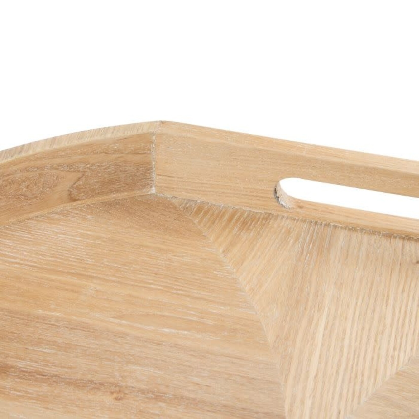 Elwood Ash Wood Veneer Tray 2pcs Set