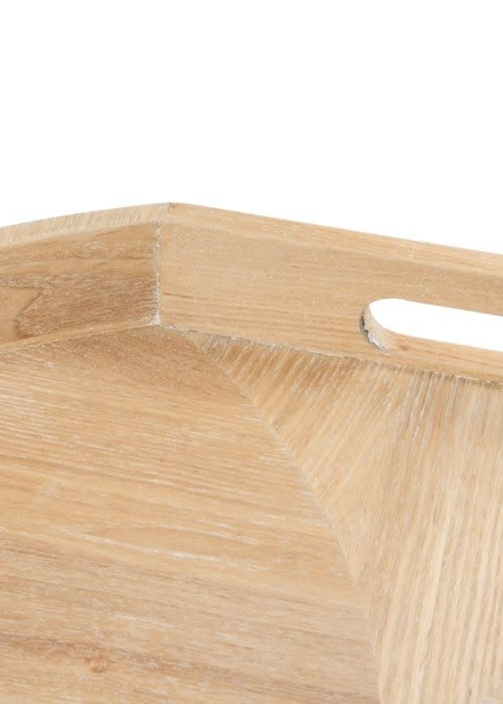 Elwood Ash Wood Veneer Tray 2pcs Set