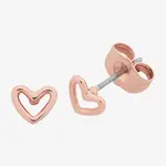 Liberte Petite Heart Rose Gold Earring