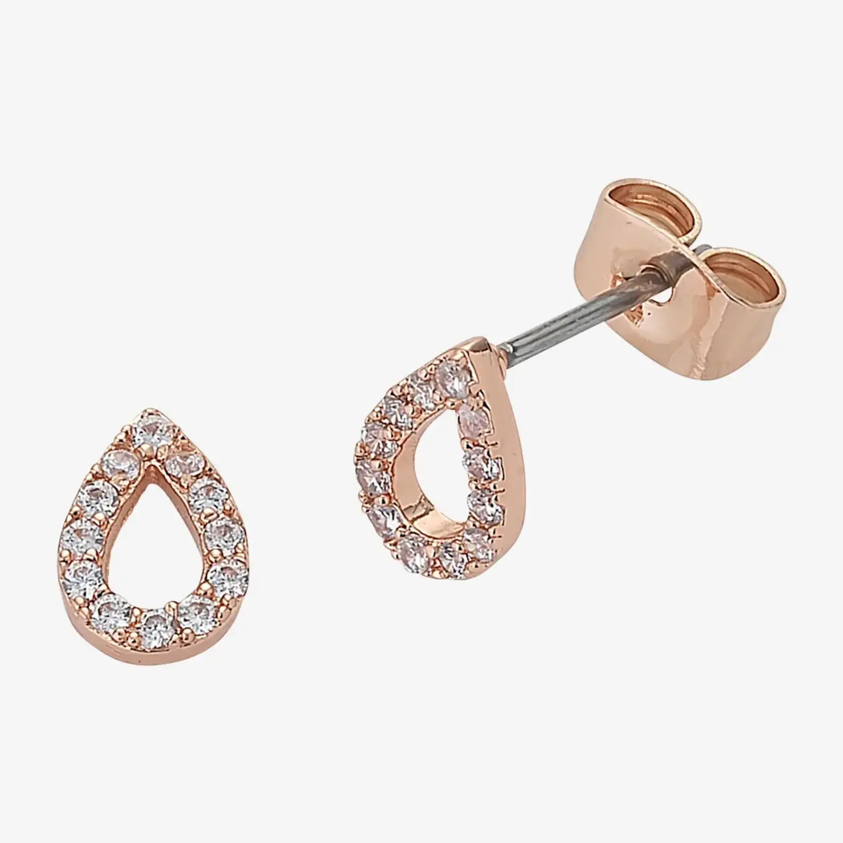 Liberte Petite Diamond R Gold Earring