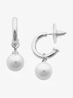 Liberte Fleur Silver Pearl Earring