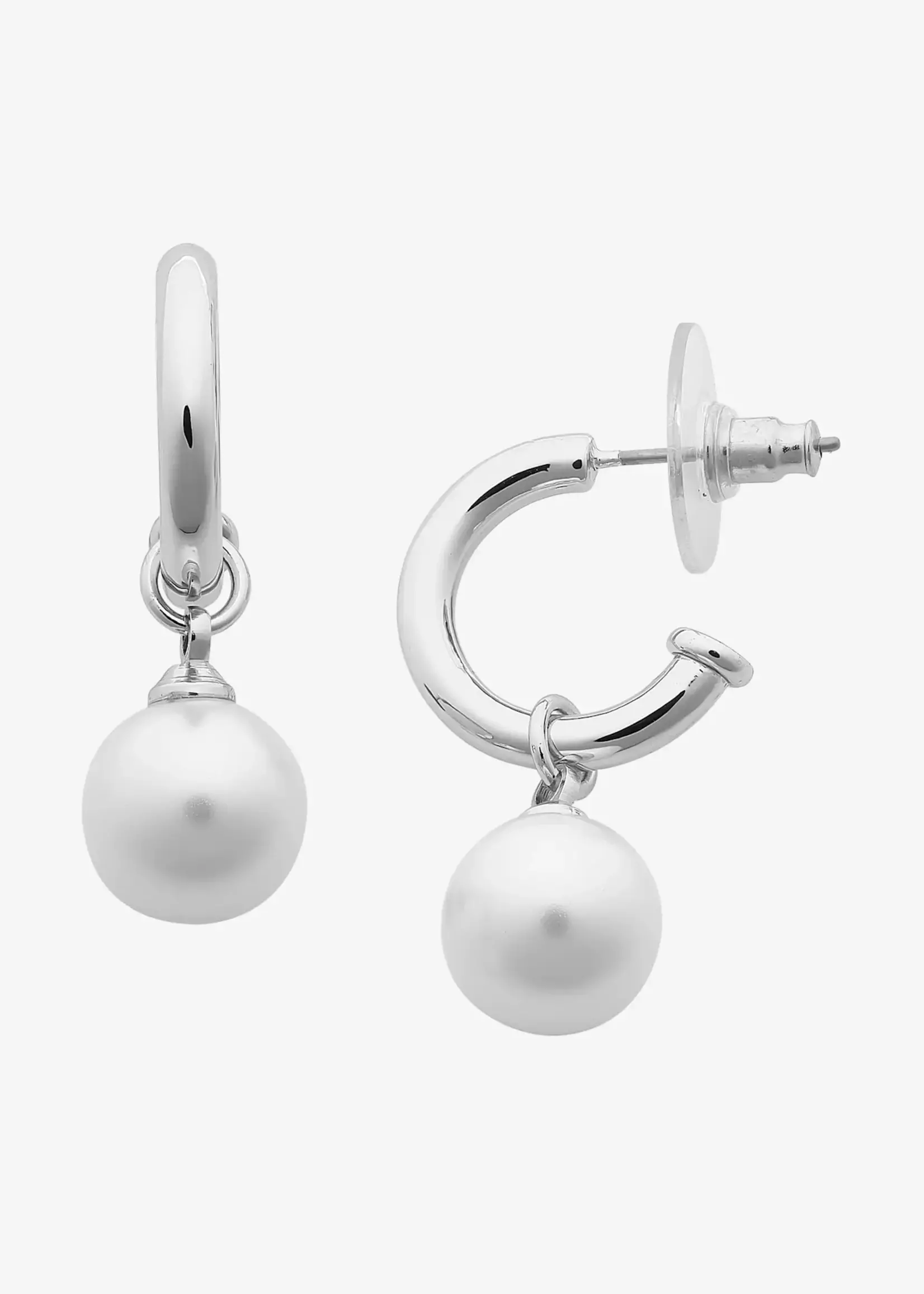 Liberte Fleur Silver Pearl Earring