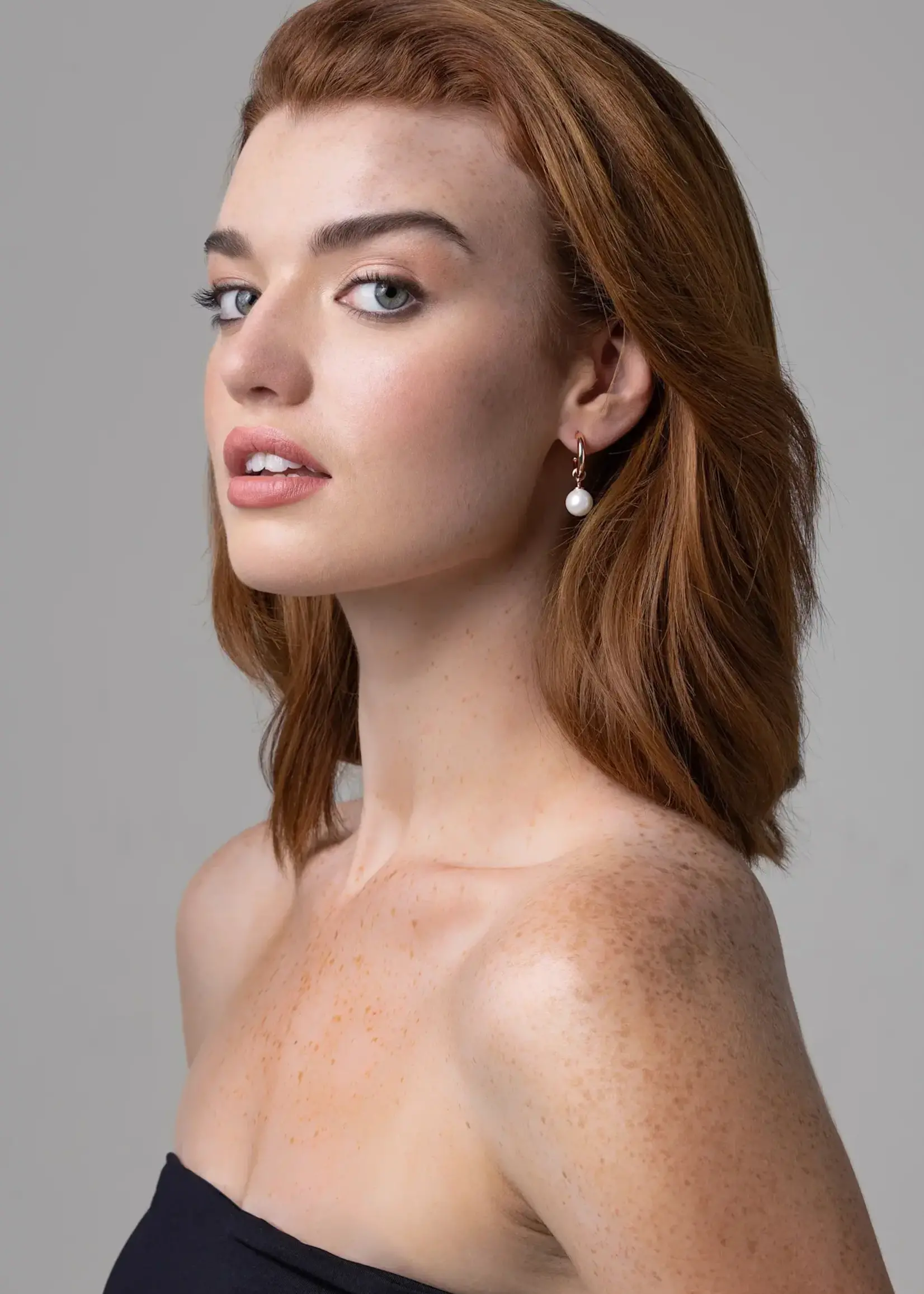 Liberte Fleur Silver Pearl Earring