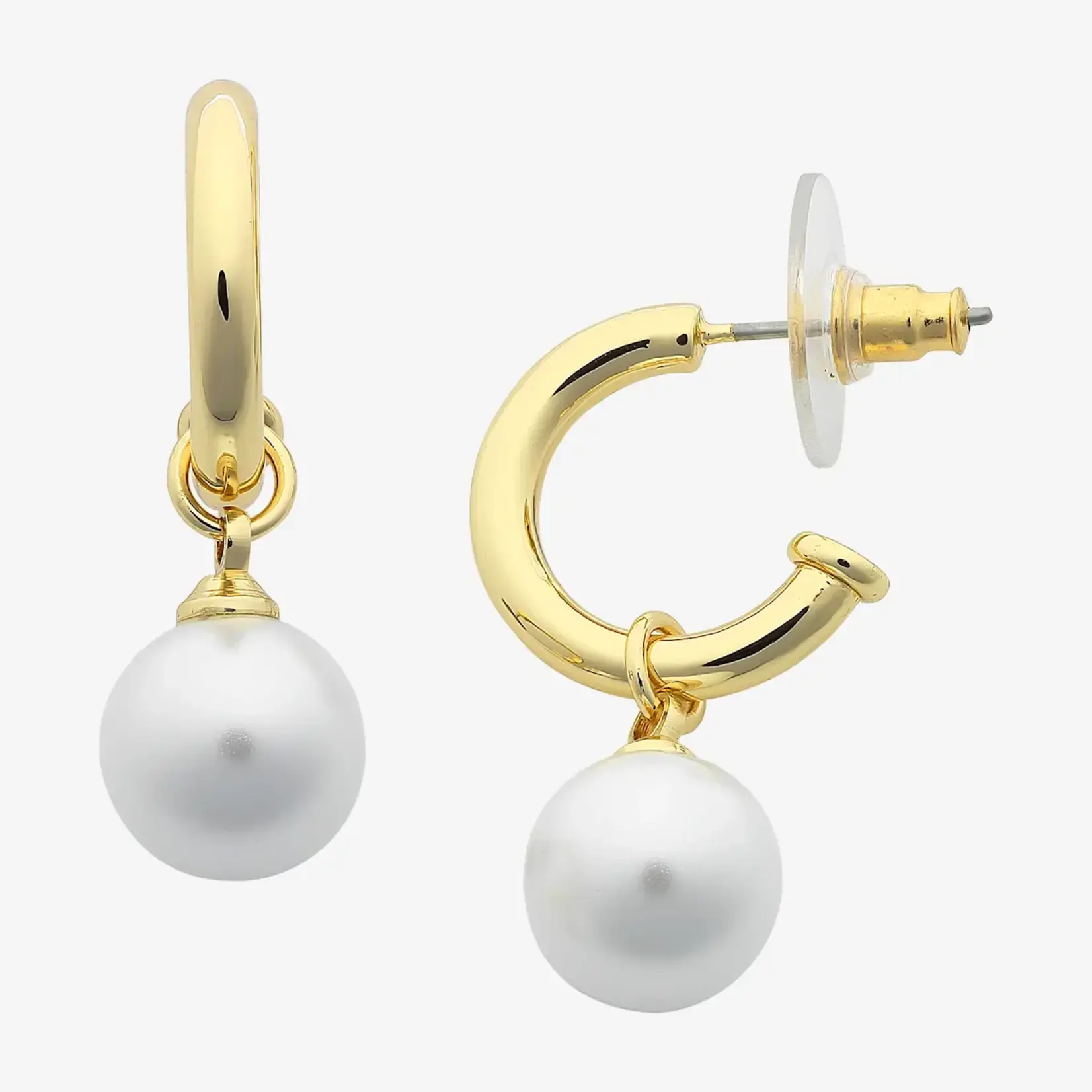 Liberte Fleur Gold Pearl Earring