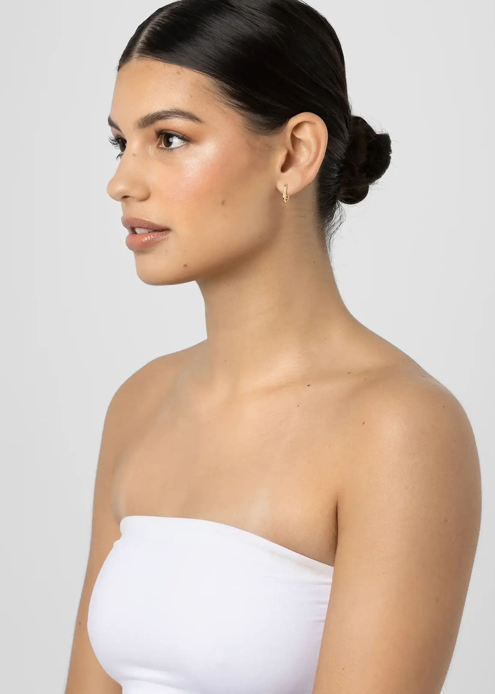 Liberte Venus Silver Huggie