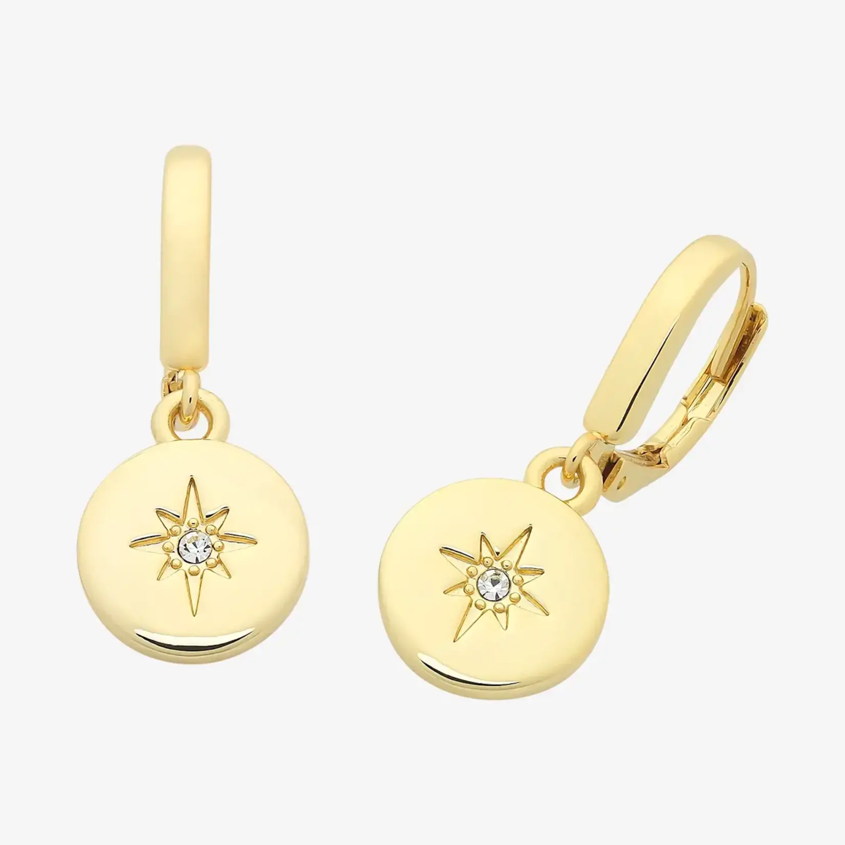 Liberte Beck Gold Clear Earring