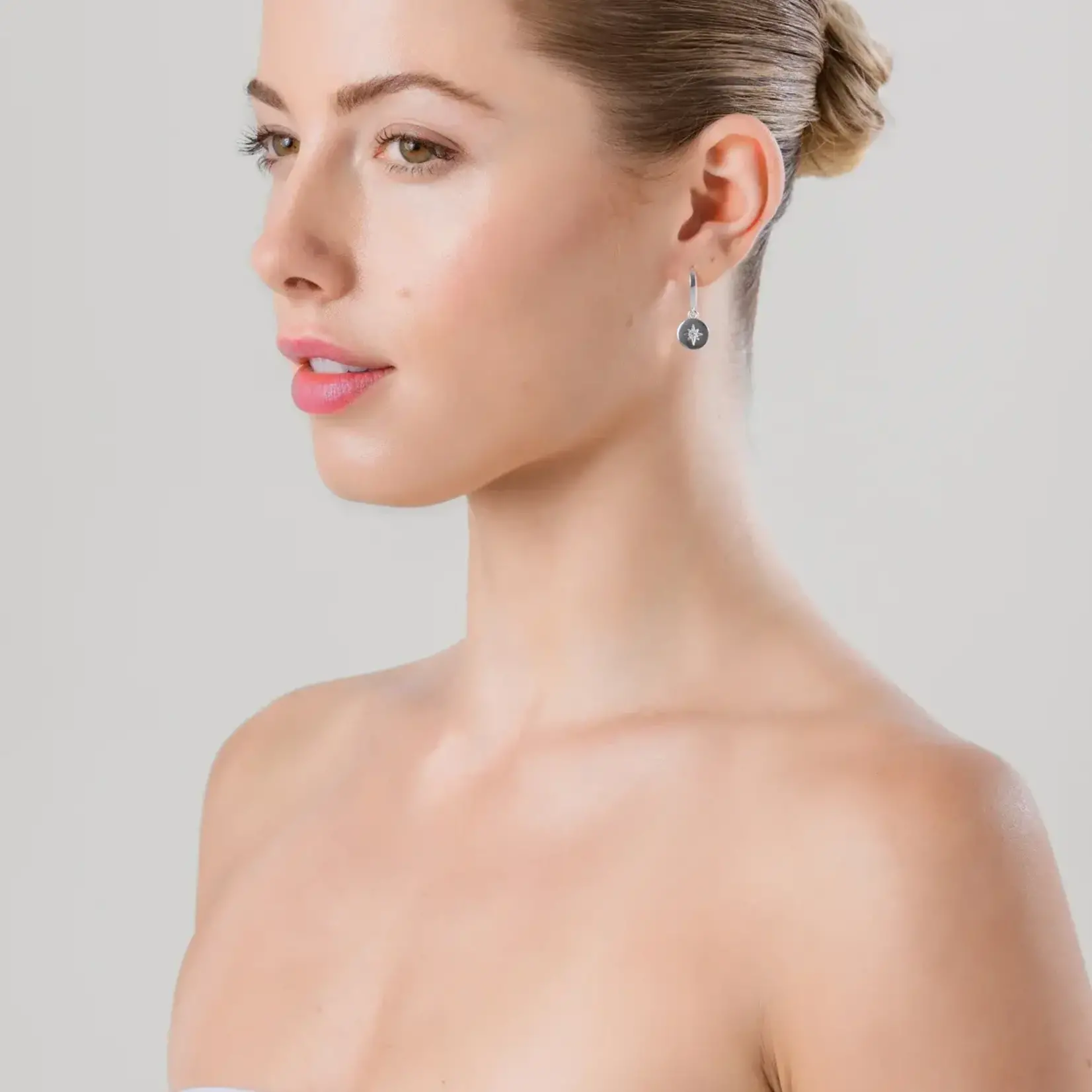 Liberte Beck Gold Clear Earring