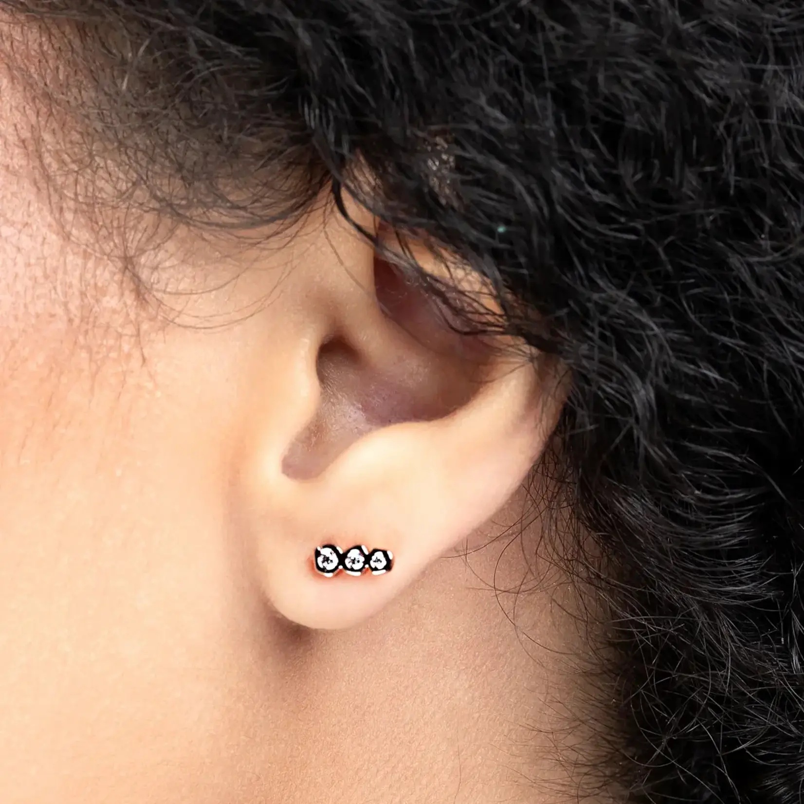 Liberte Petite Camille R Gold Earring