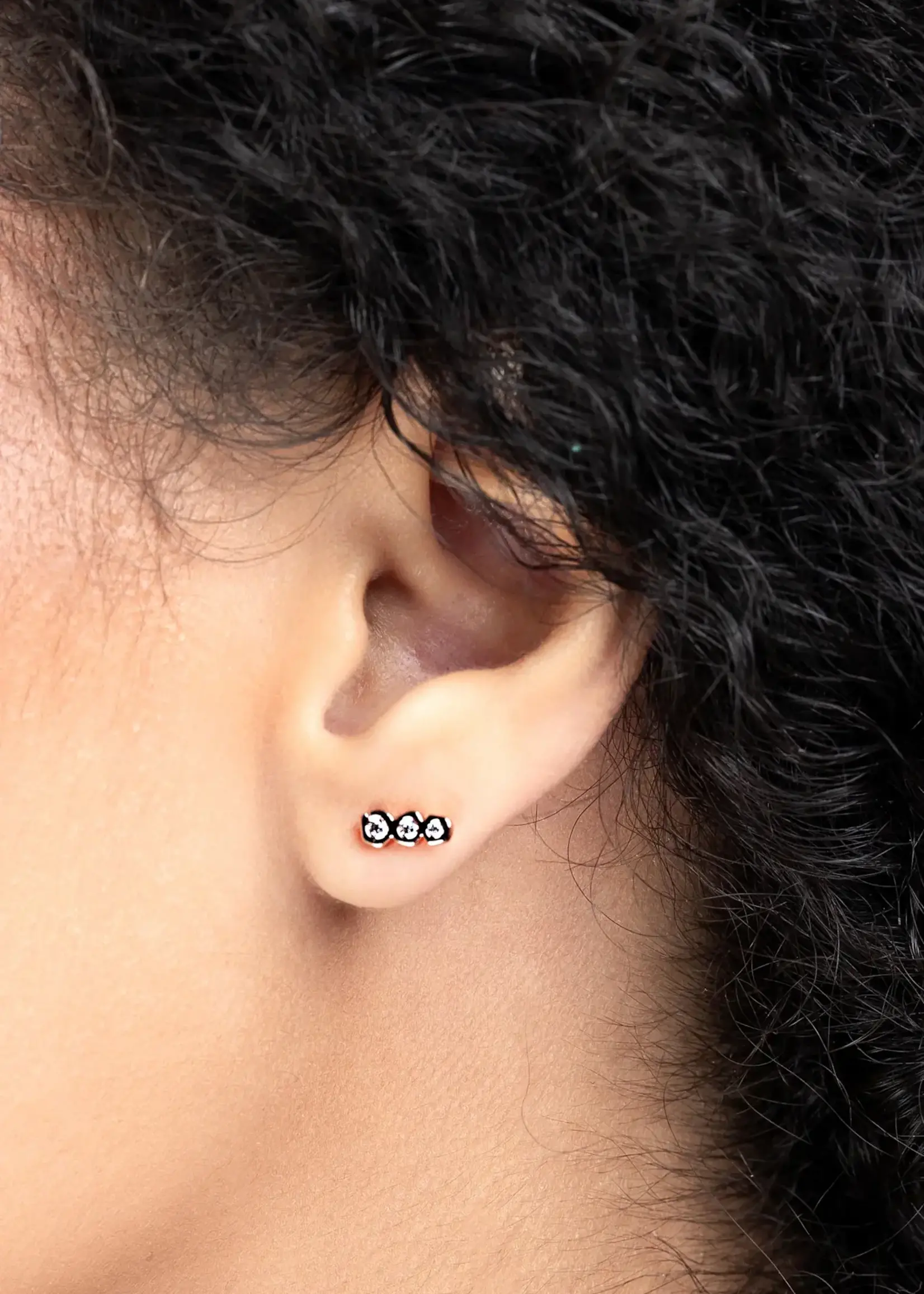 Liberte Petite Camille R Gold Earring