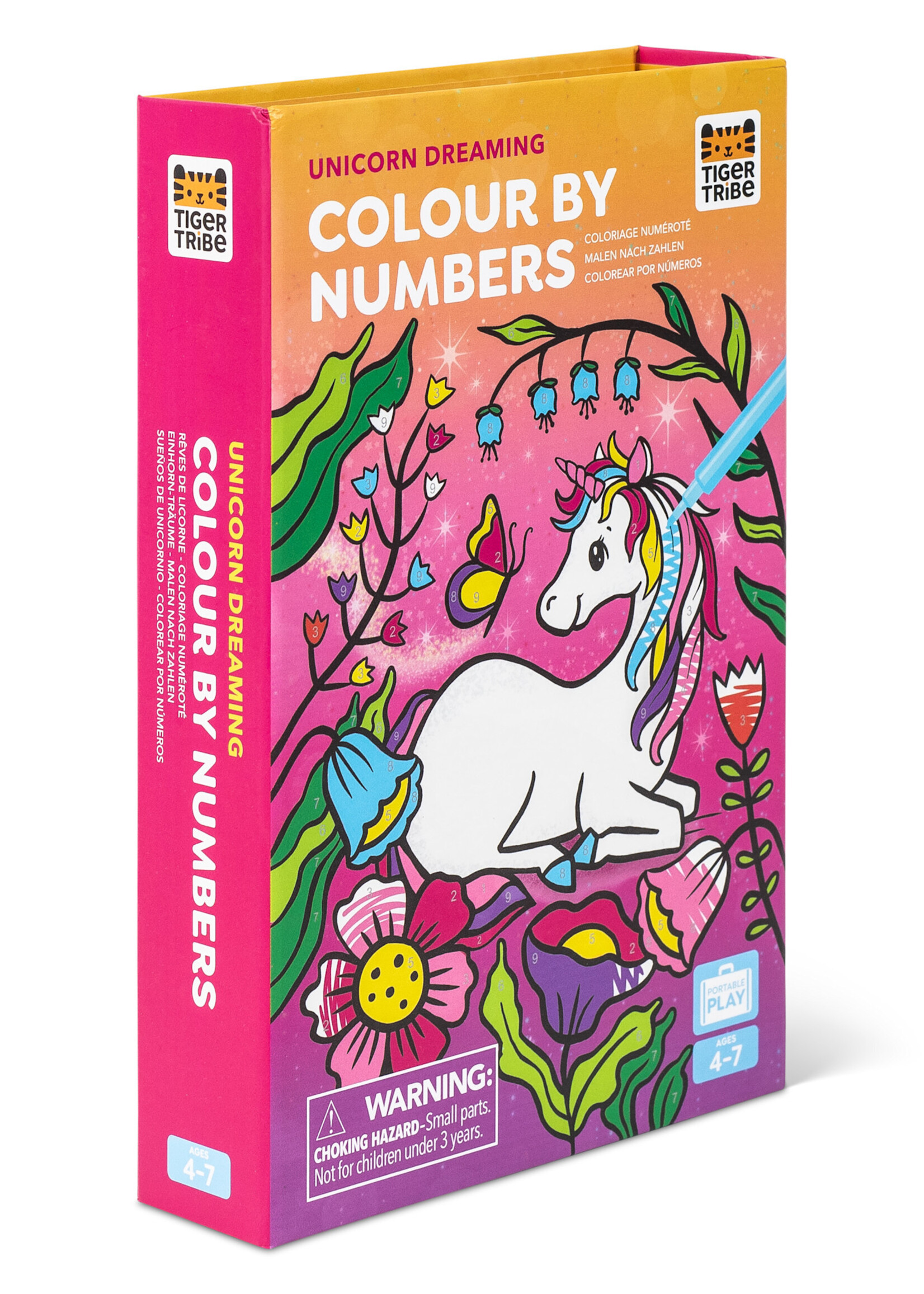 Tiger Tribe Colour By Numbers Unicorn