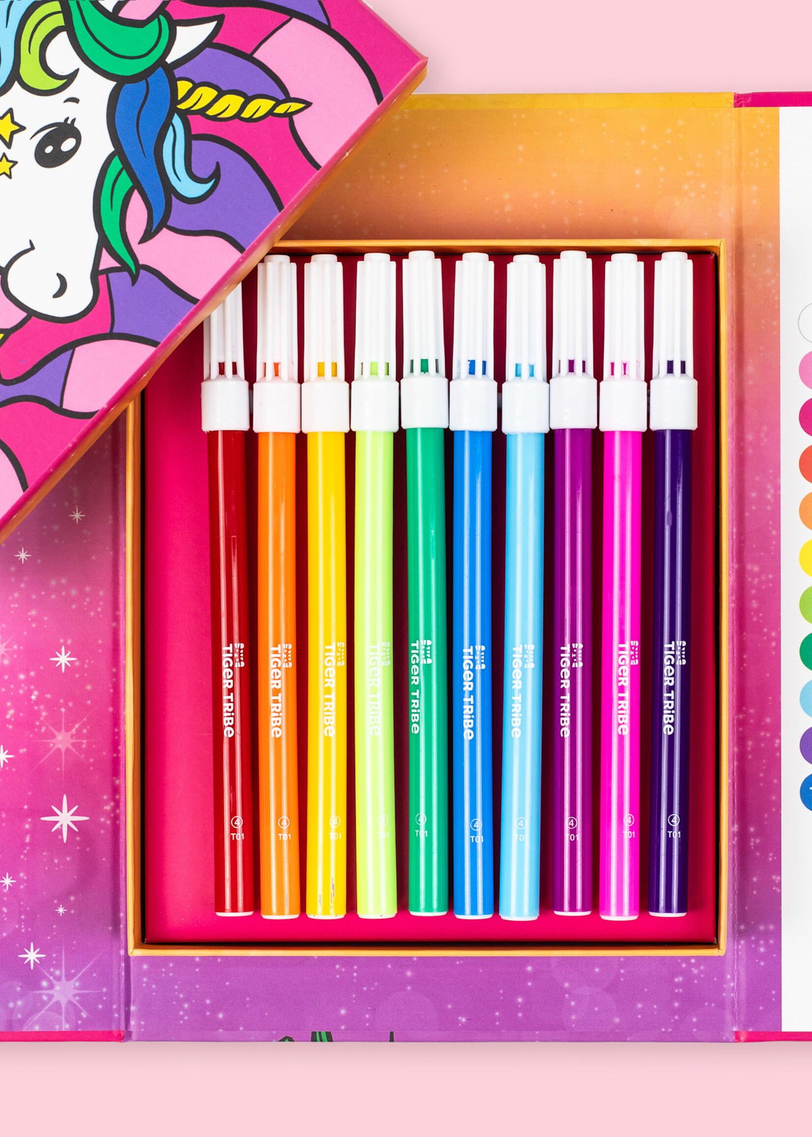 Tiger Tribe Colour By Numbers Unicorn