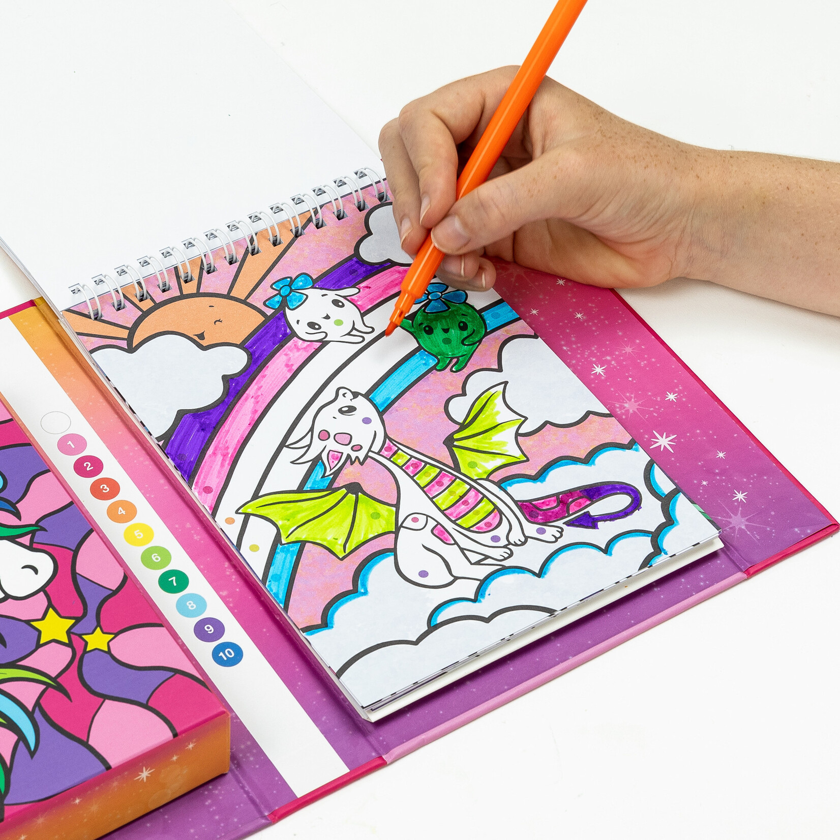 Tiger Tribe Colour By Numbers Unicorn