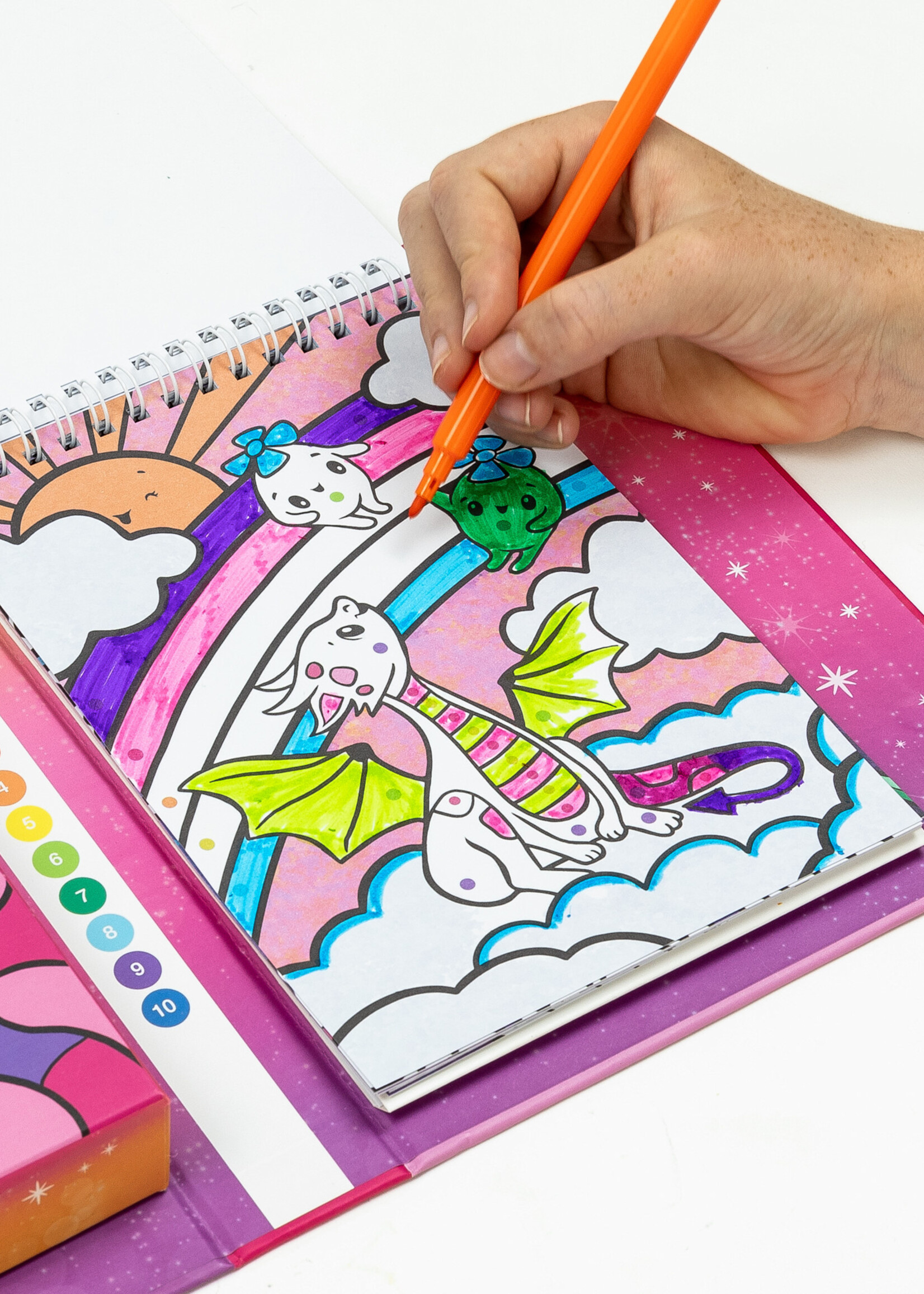 Tiger Tribe Colour By Numbers Unicorn