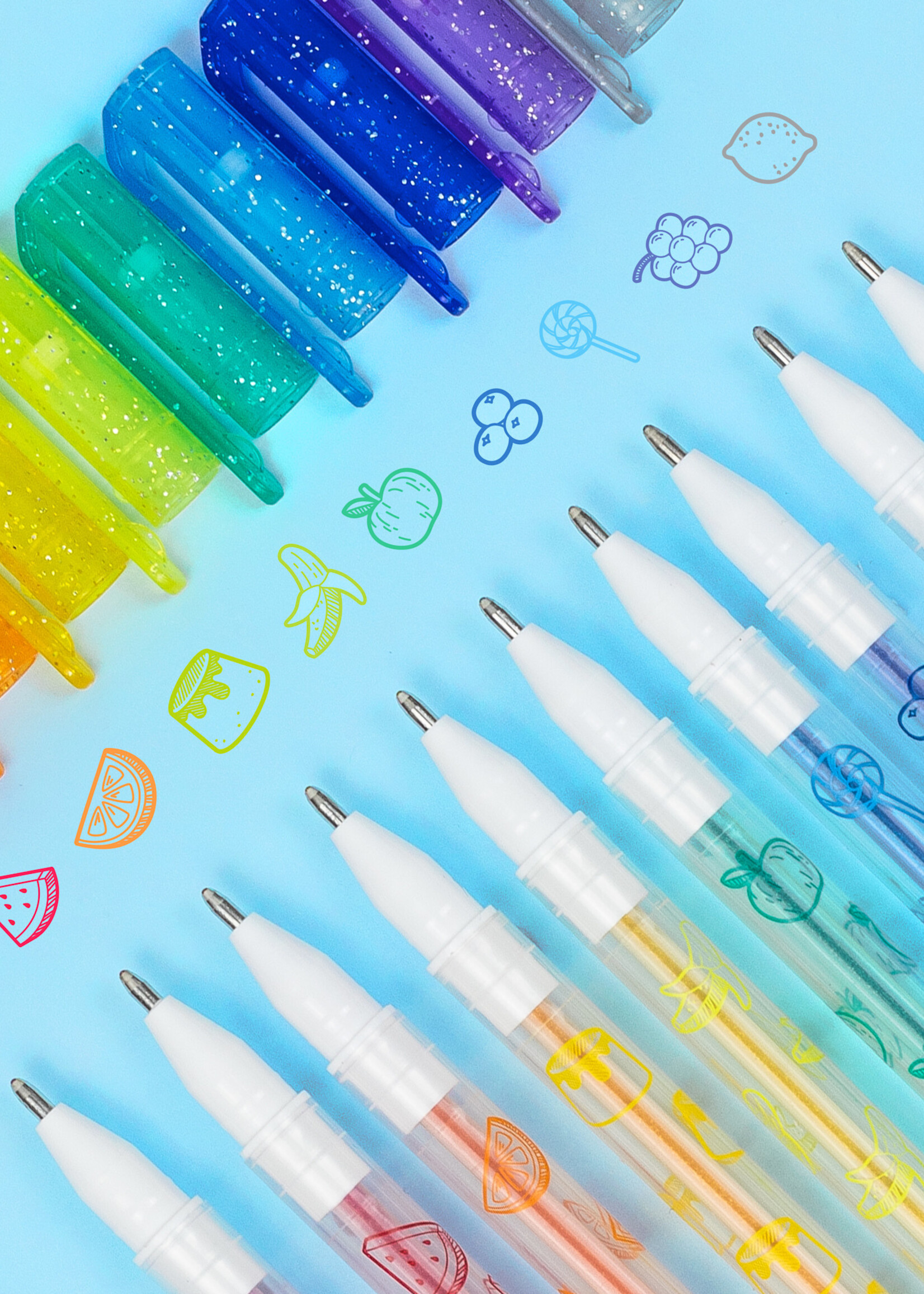 Tiger Tribe Shimmer Scented Gel Pens