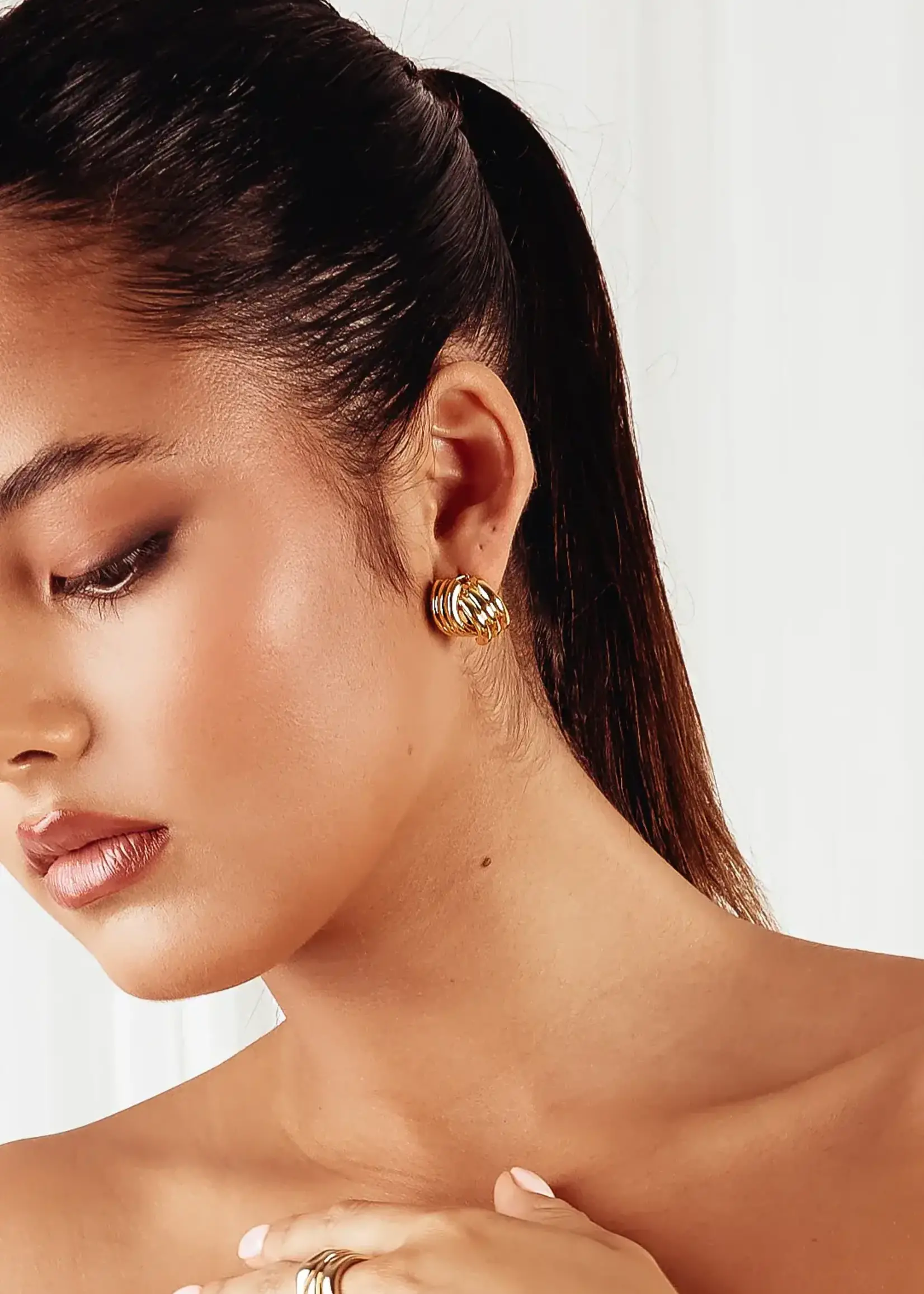 Liberte Willa Soft Gold Earring