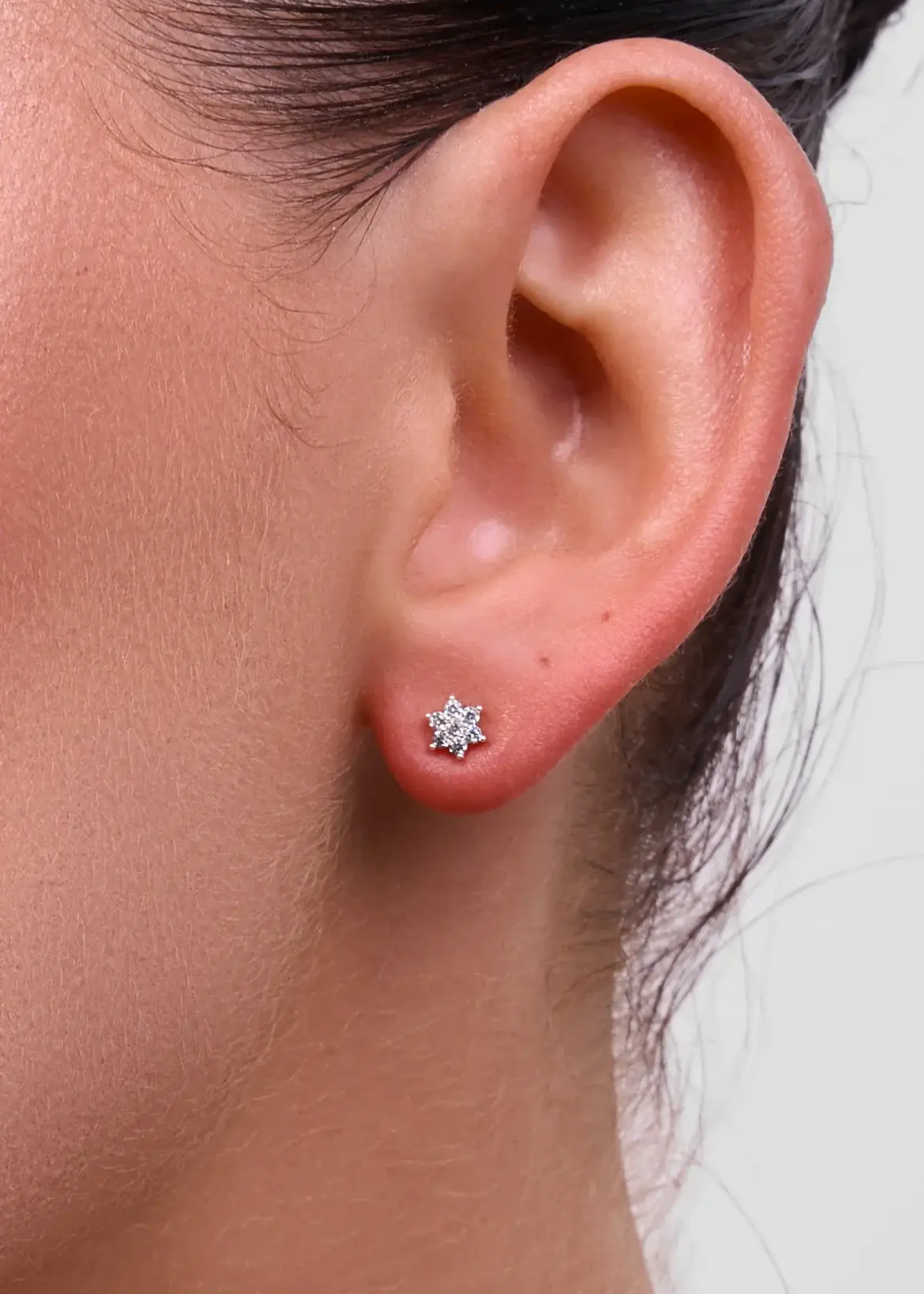 Liberte Petal Rose Gold Stud Earring