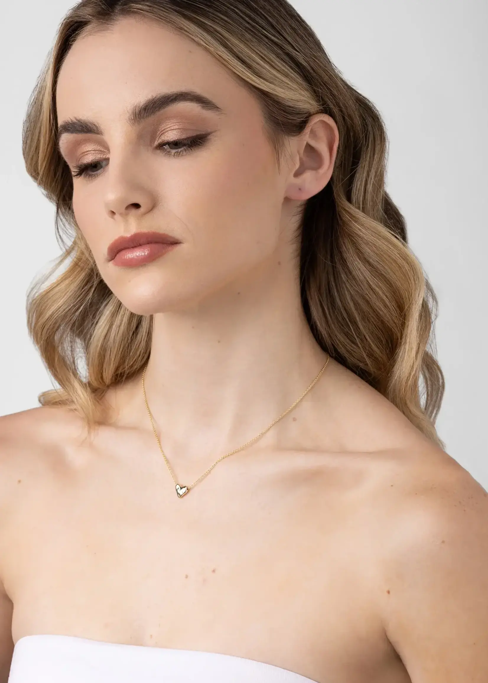 Liberte Mariel Silver Heart Necklace