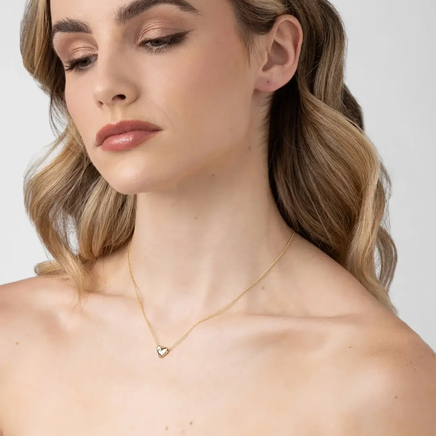 Liberte Mariel Soft Gold Heart Necklace
