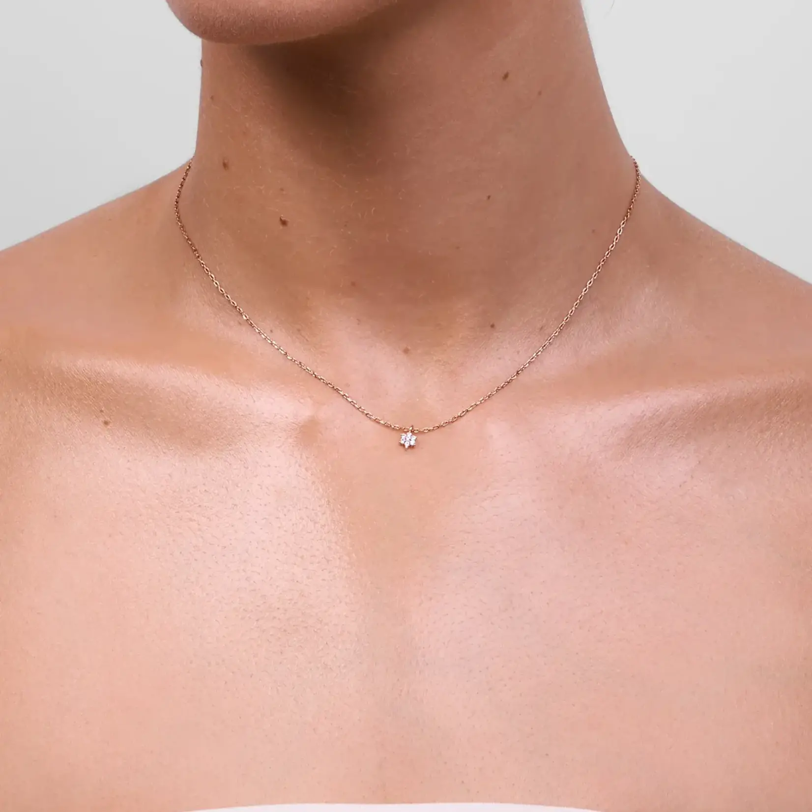 Liberte Petal Rose Gold Necklace