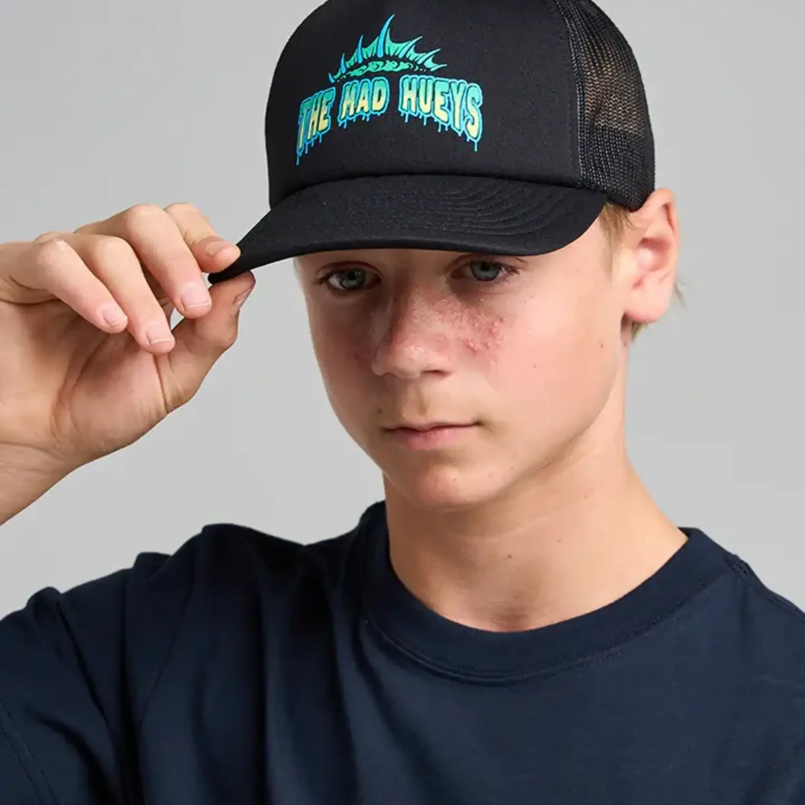 Mad Hueys Codzilla Returns | Youth Foam Trucker - Black