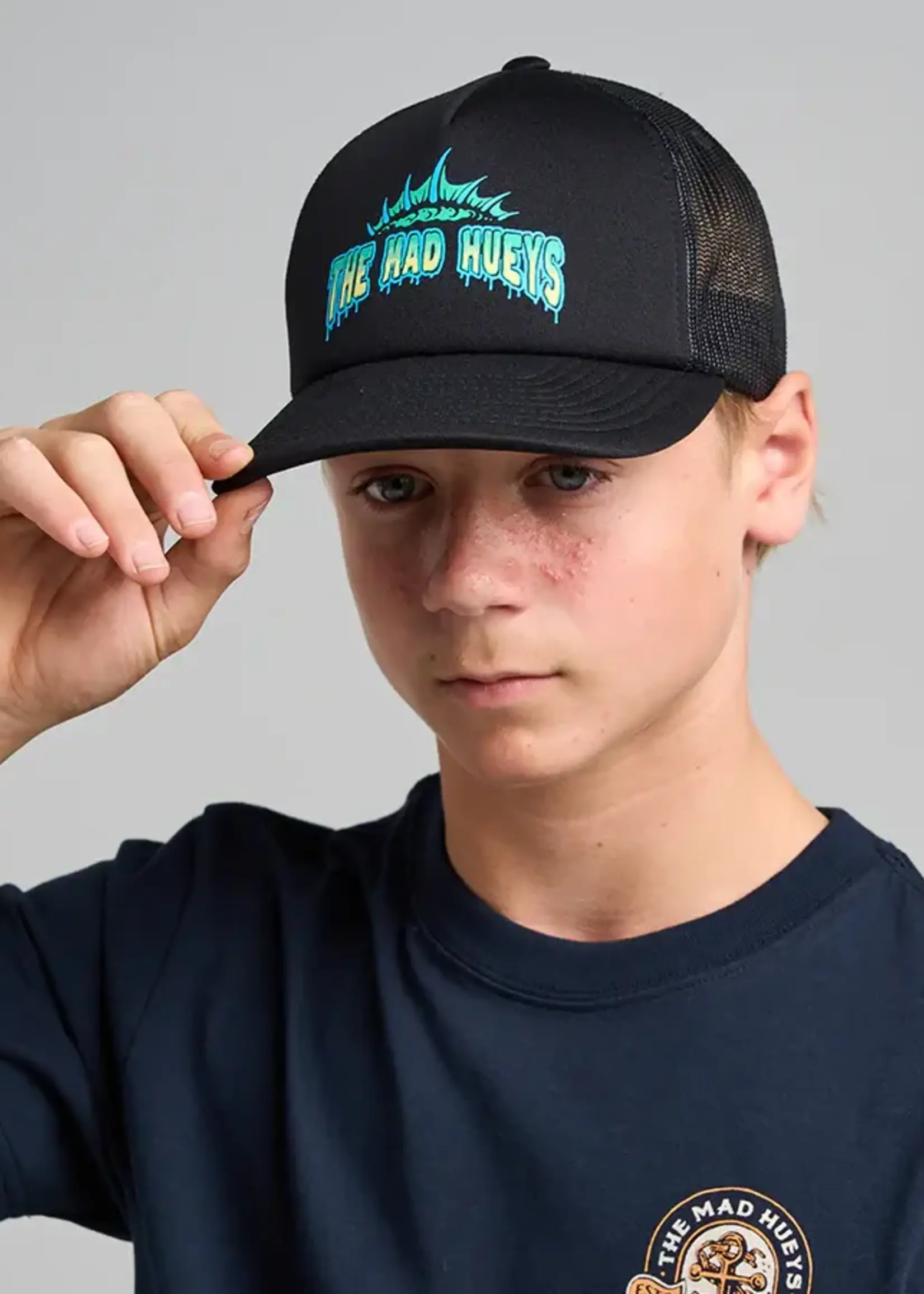 Mad Hueys Codzilla Returns | Youth Foam Trucker - Black