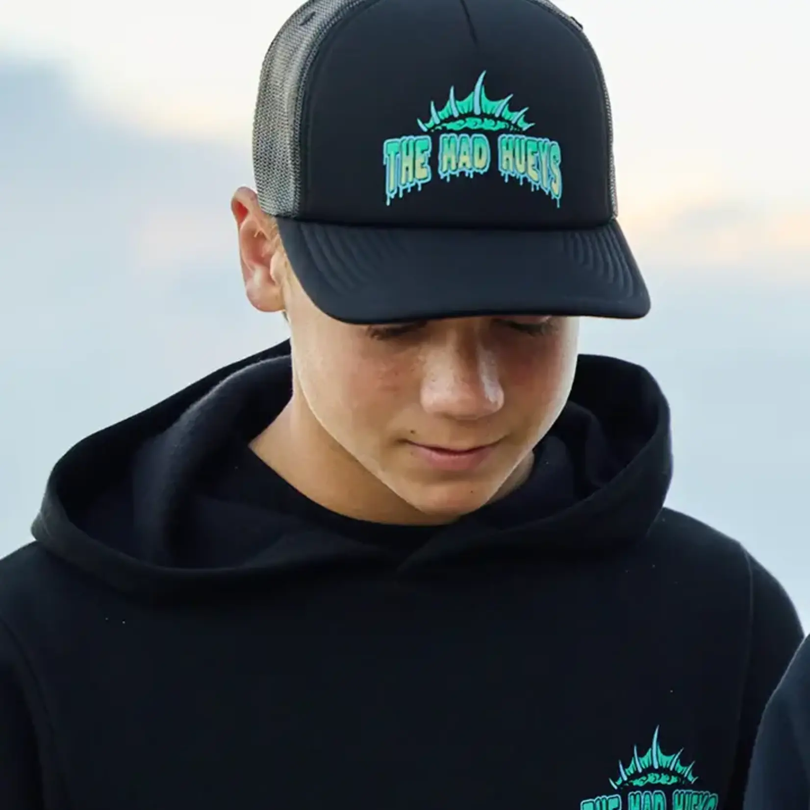 Mad Hueys Codzilla Returns | Youth Foam Trucker - Black