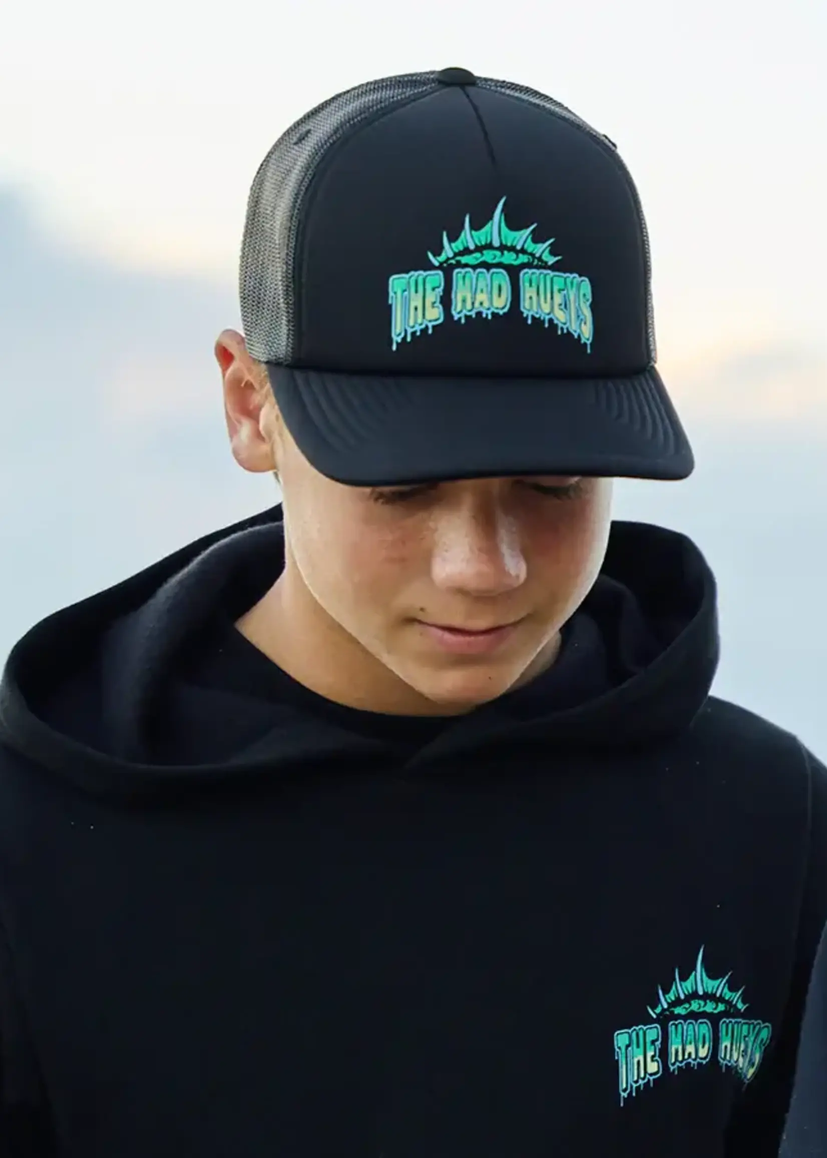 Mad Hueys Codzilla Returns | Youth Foam Trucker - Black