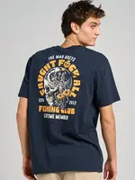 Mad Hueys Tropic Caught Fk All | SS Tee - Navy