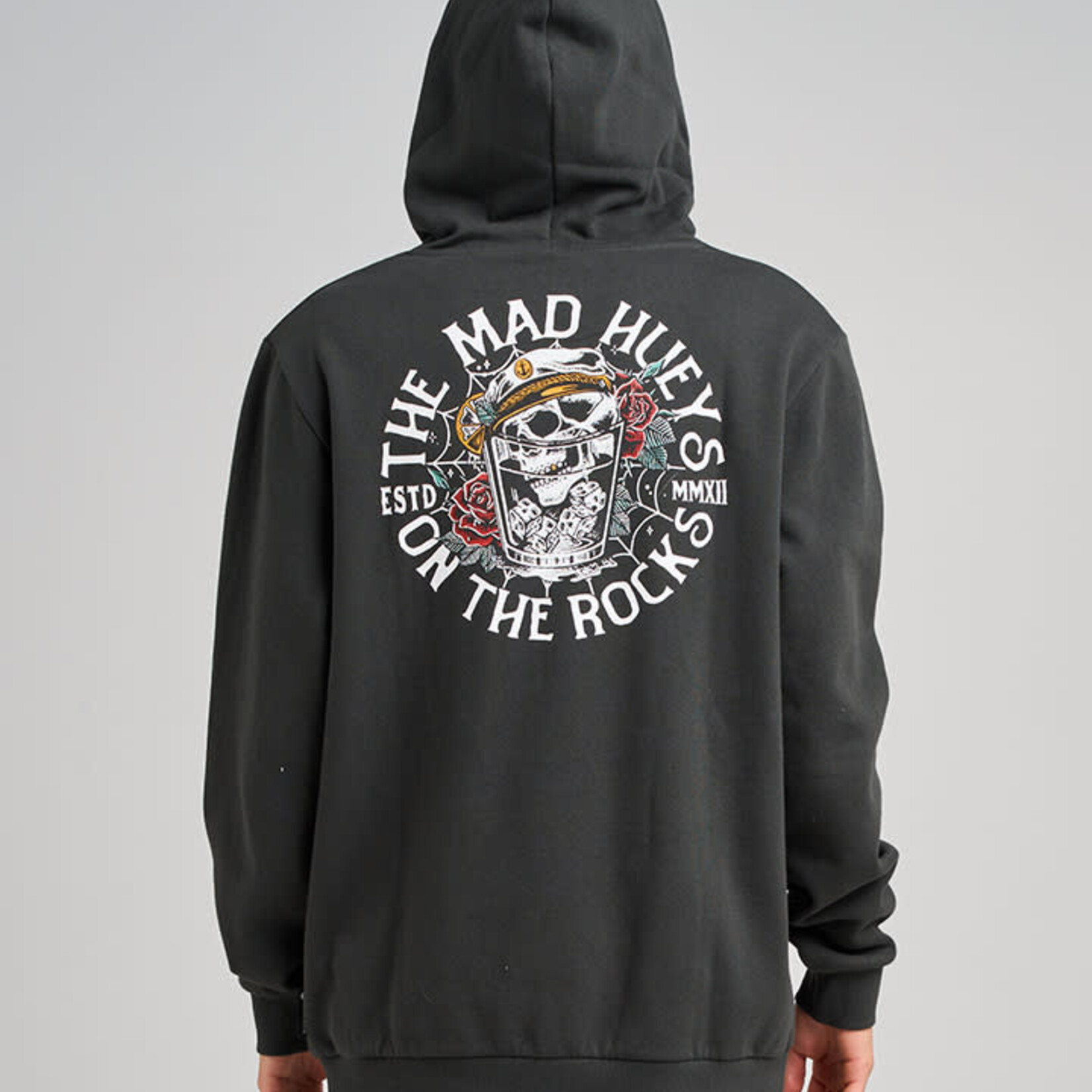 Mad Hueys On The Rocks | Hooded Pullover - Vintage Black