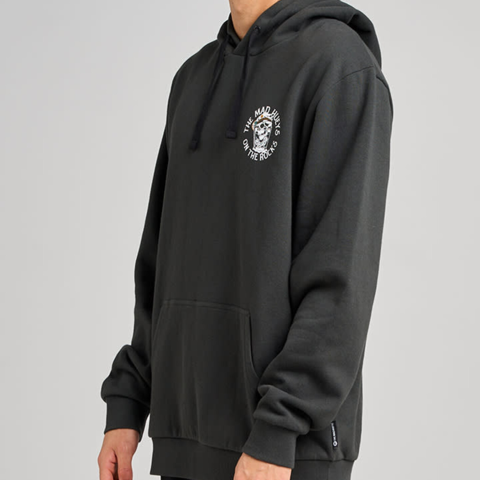 Mad Hueys On The Rocks | Hooded Pullover - Vintage Black