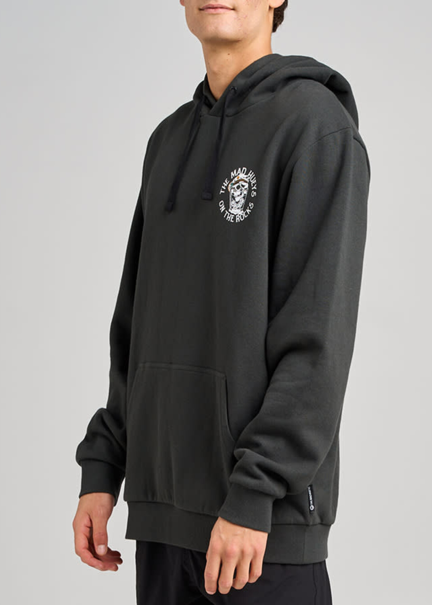 Mad Hueys On The Rocks | Hooded Pullover - Vintage Black