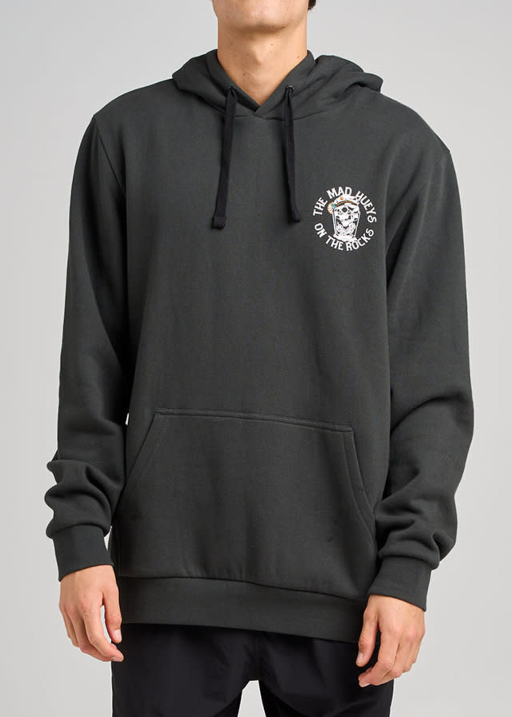 Mad Hueys On The Rocks | Hooded Pullover - Vintage Black