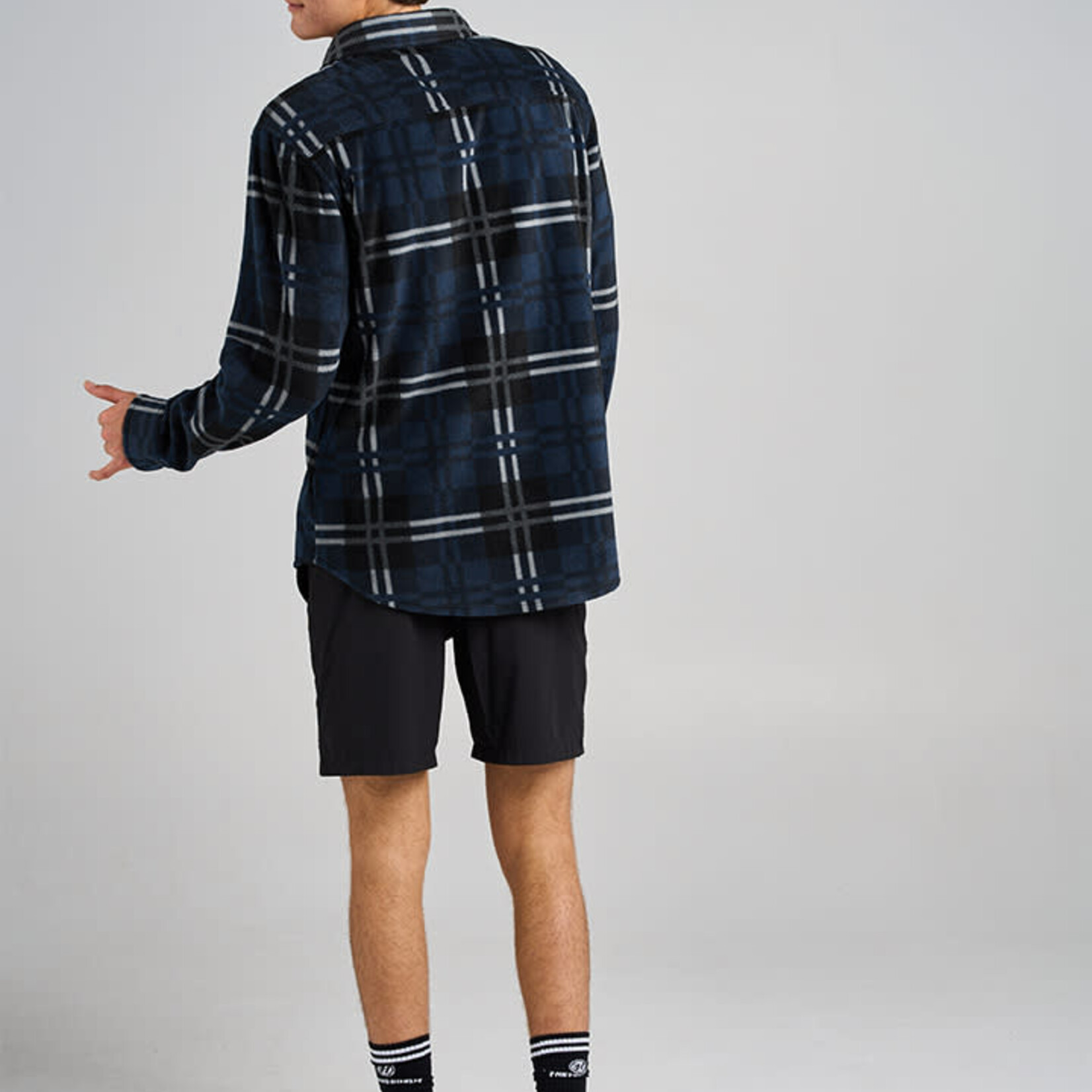 Mad Hueys Fk Off Fish On | Shacket - Navy