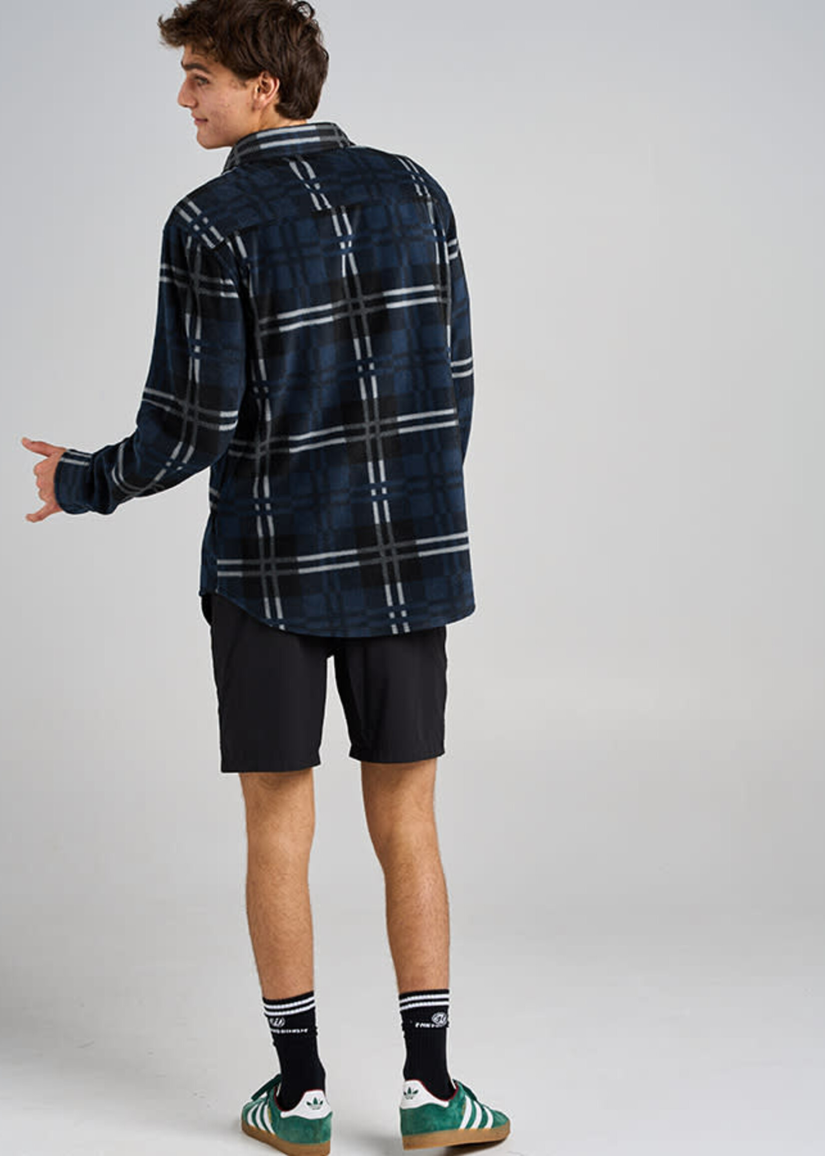 Mad Hueys Fk Off Fish On | Shacket - Navy